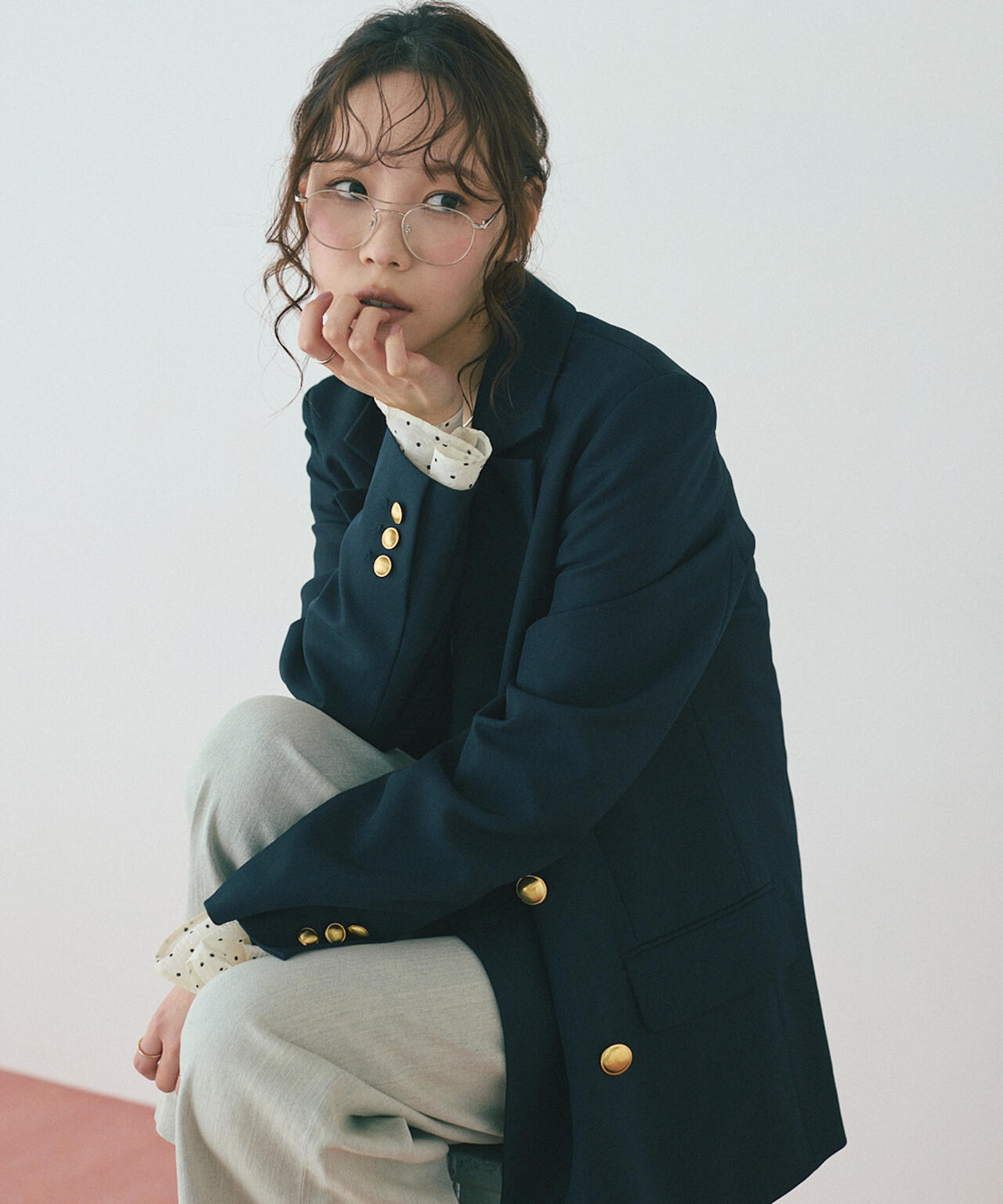 【ネイビー 追加生産予約】ダブルブレストジャケット