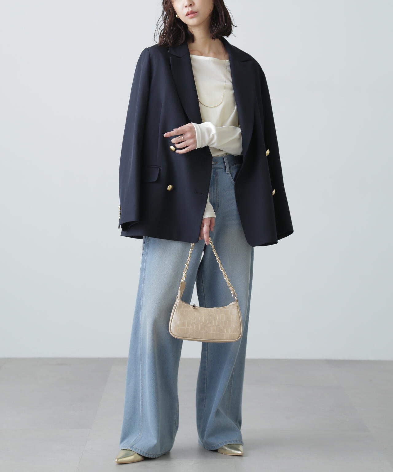 【ネイビー 追加生産予約】ダブルブレストジャケット