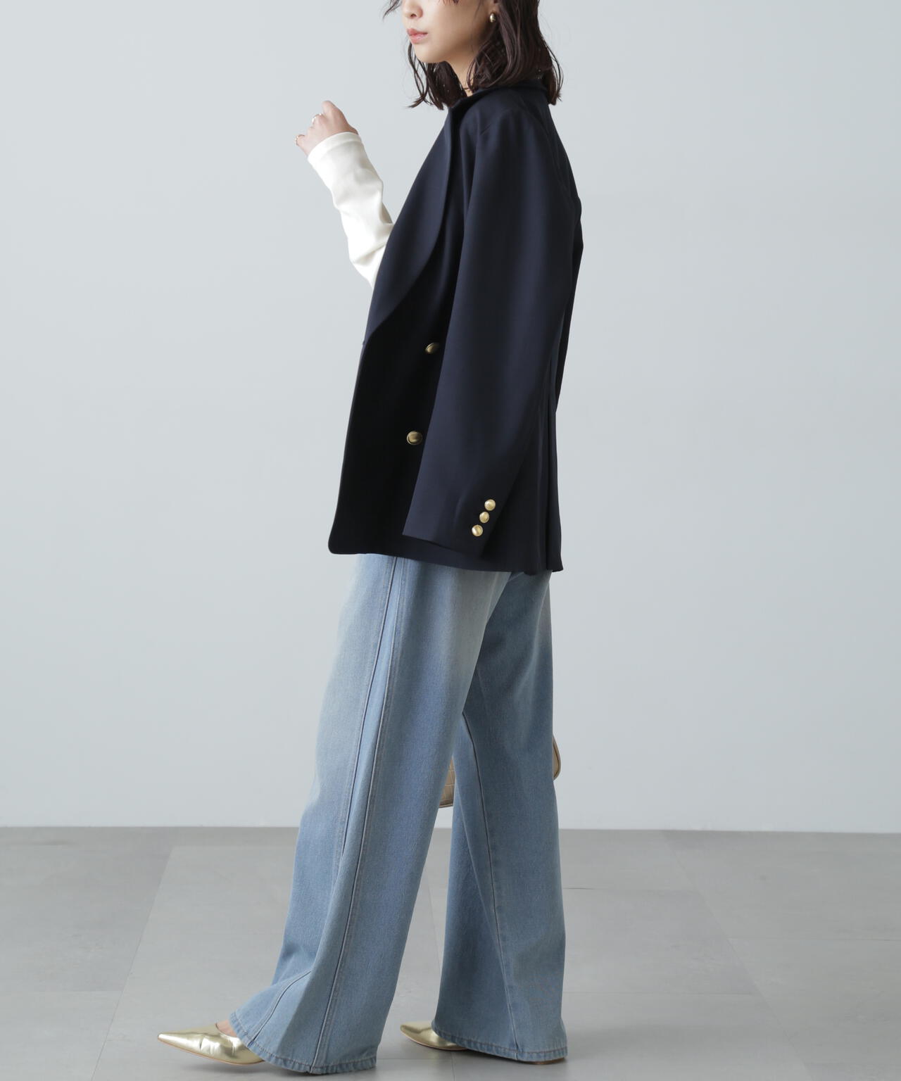 【ネイビー 追加生産予約】ダブルブレストジャケット