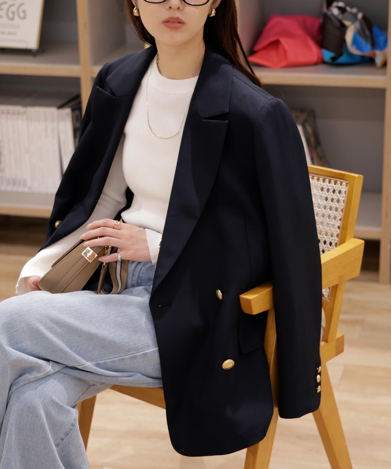 【ネイビー 追加生産予約】ダブルブレストジャケット