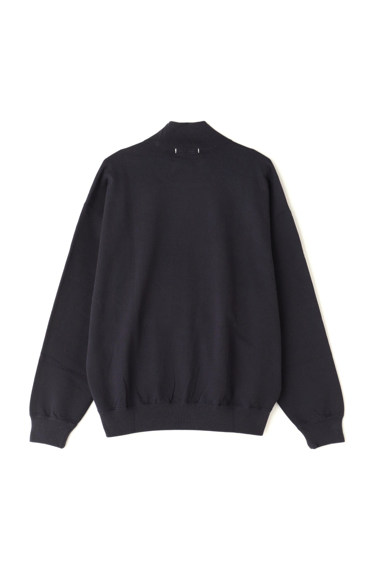 Y / ORGANIC COTTON BLEND HEAVY WEIGHT FLEECE TURTLE NECK
