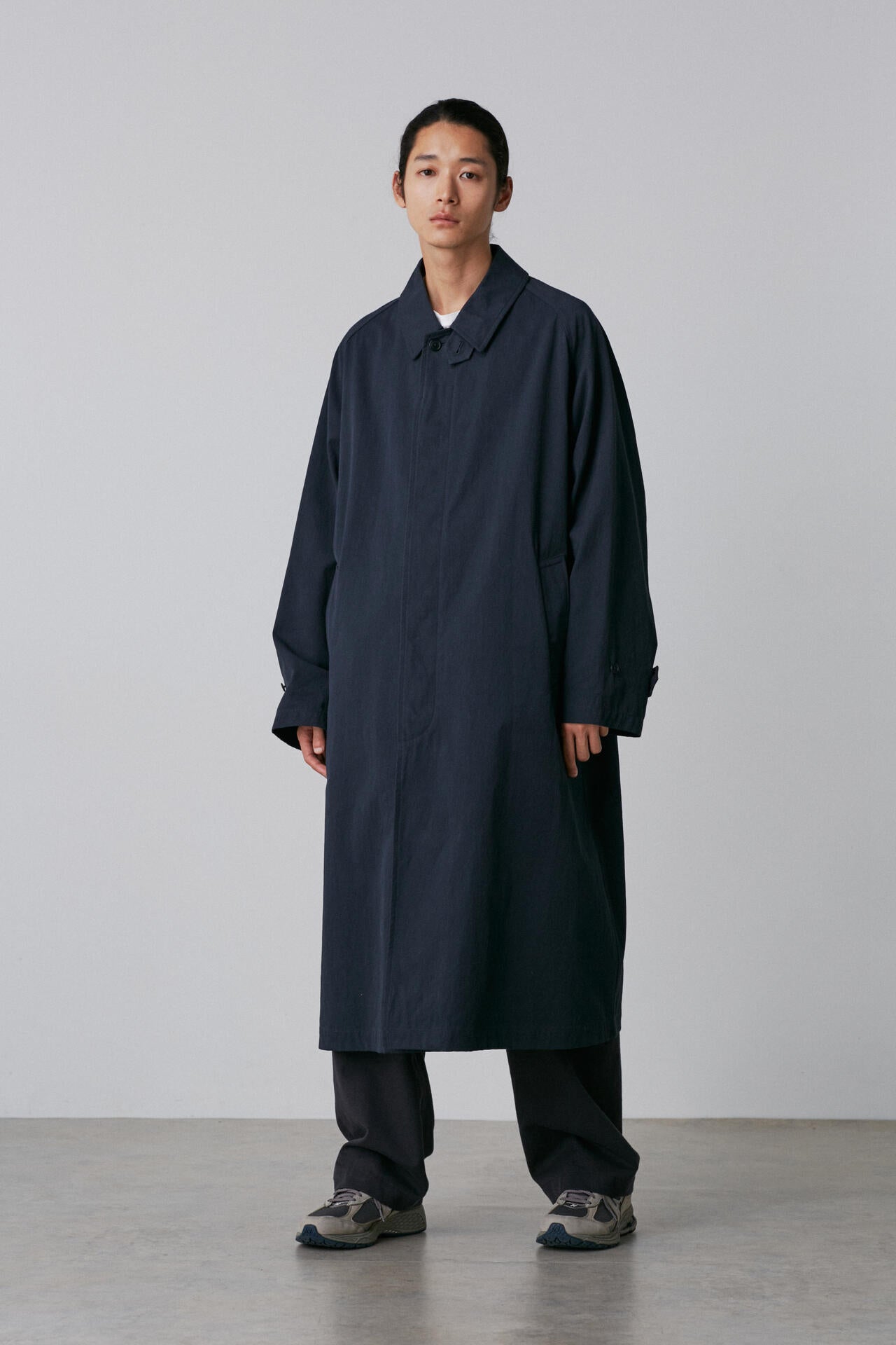 Y / ORGANIC COTTON TWILL COAT