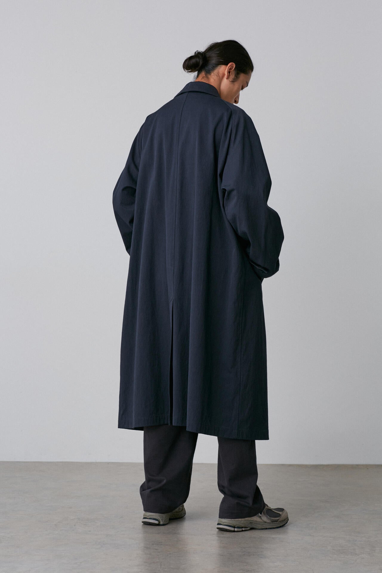 Y / ORGANIC COTTON TWILL COAT