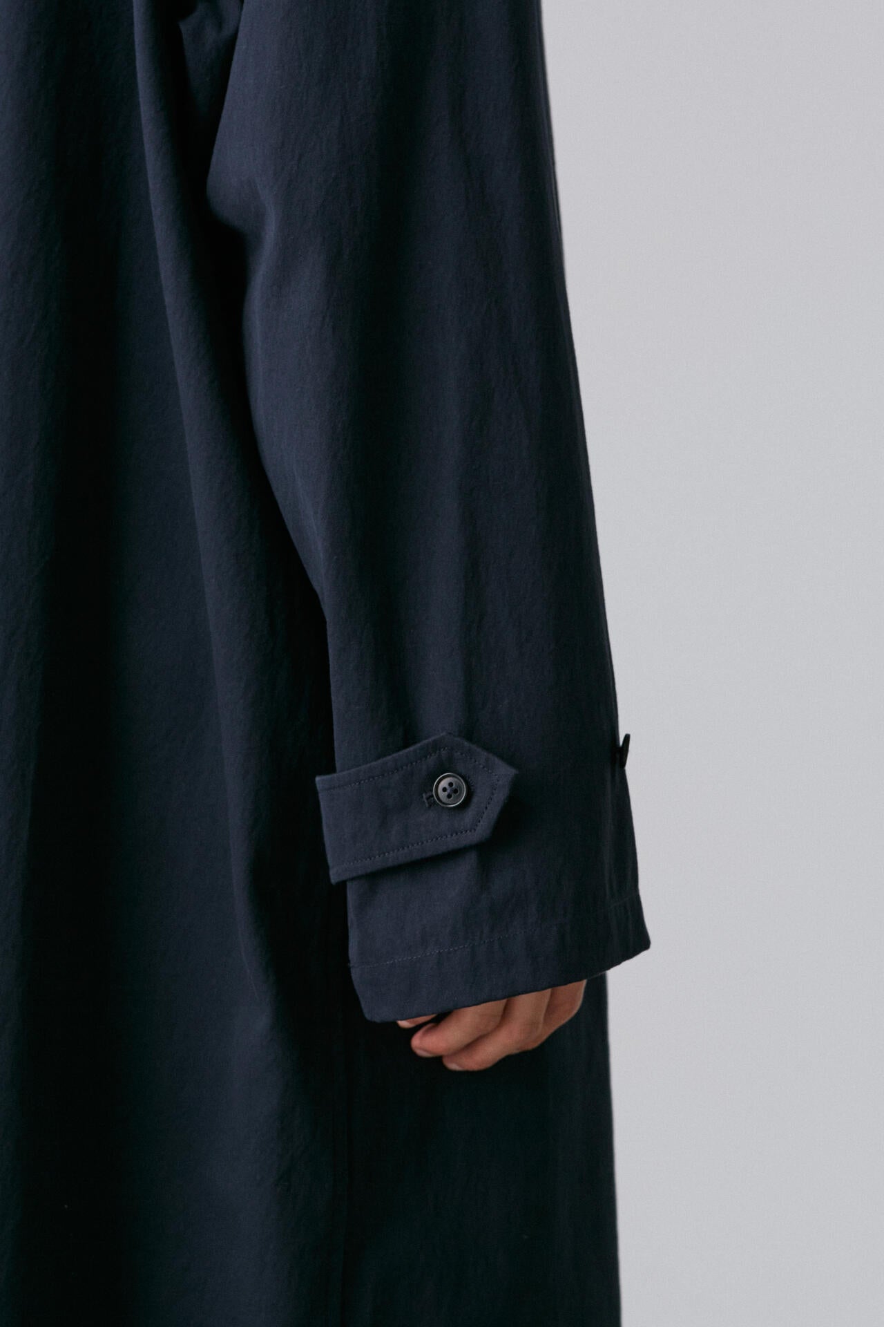 Y / ORGANIC COTTON TWILL COAT