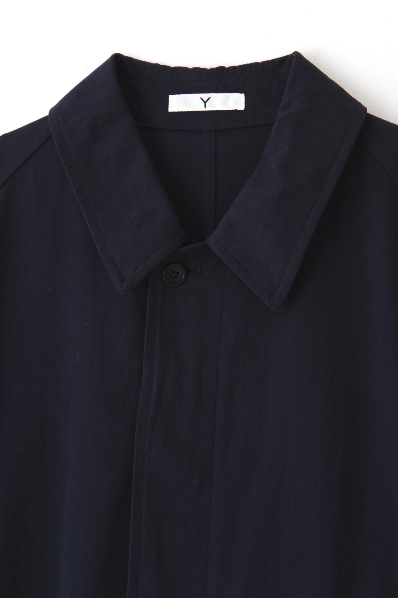 Y / ORGANIC COTTON TWILL COAT