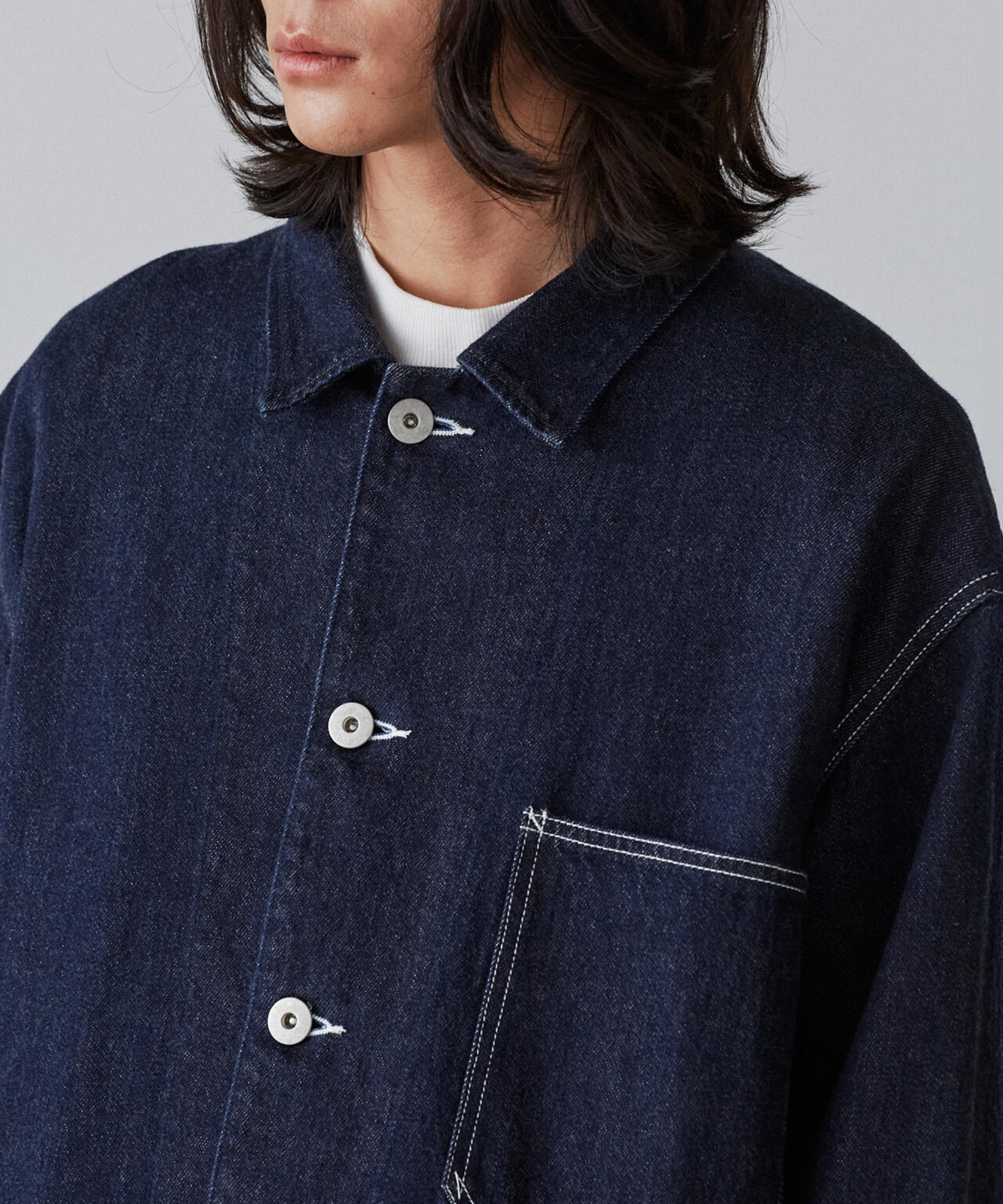 Y / 12.5oz ORGANIC COTTON DENIM BLOUSON