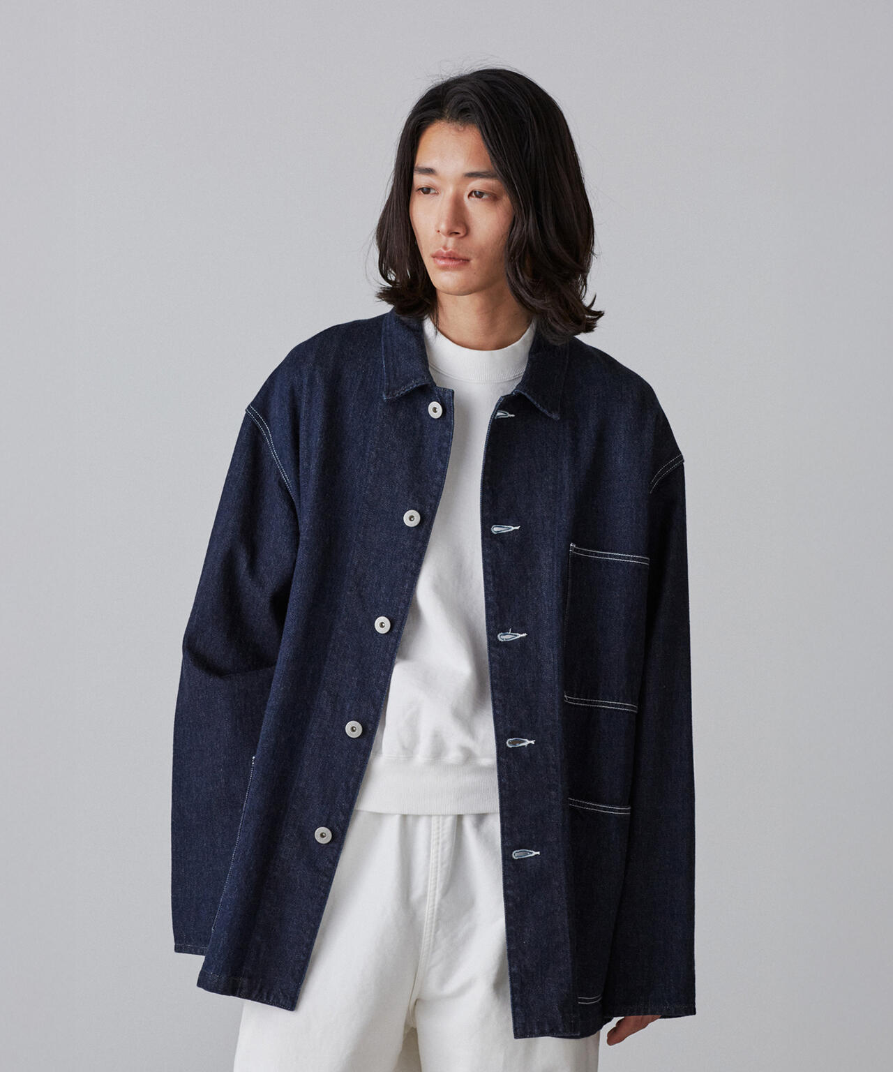Y / 12.5oz ORGANIC COTTON DENIM BLOUSON | YLÈVE（イレーヴ
