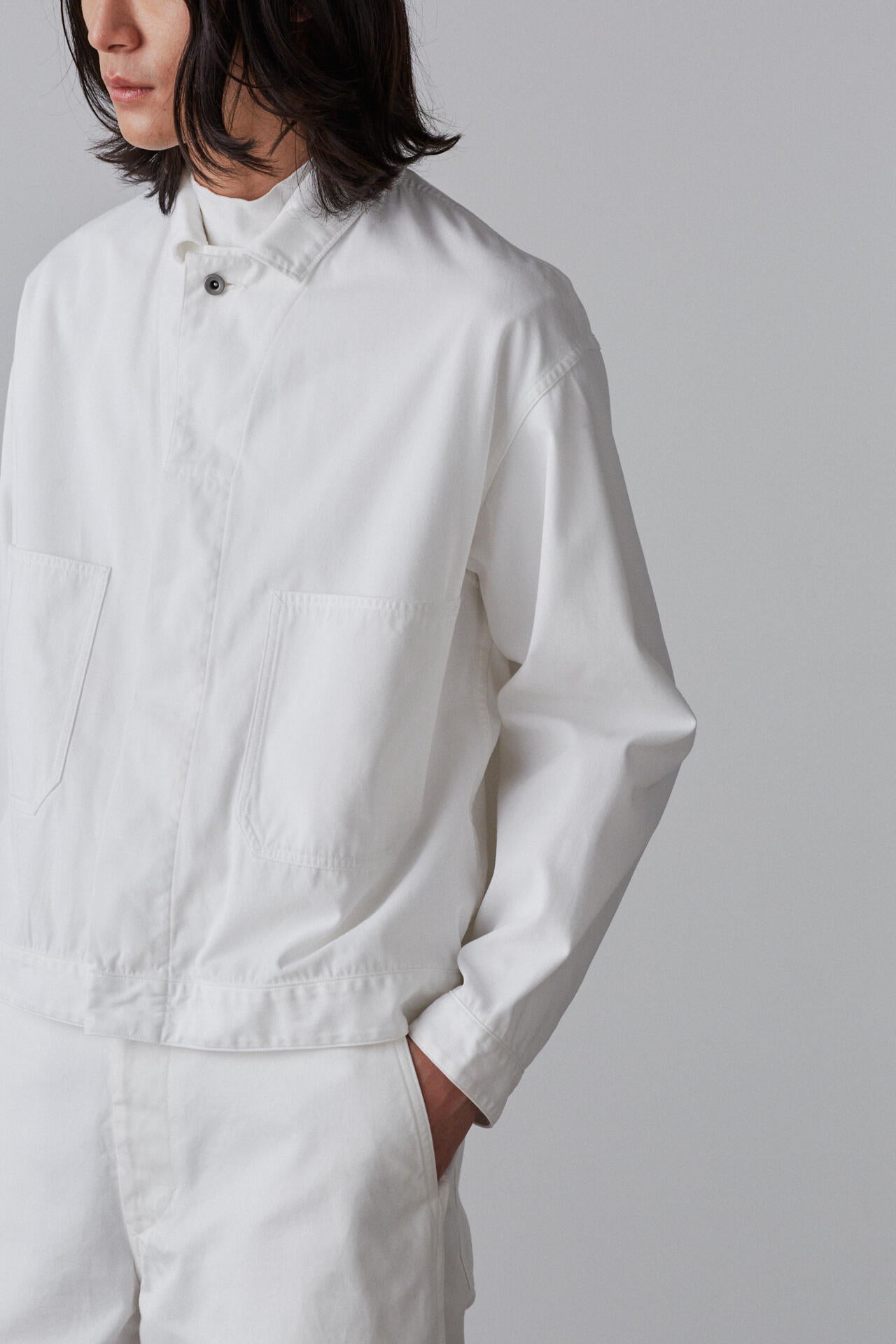 Y / ORGANIC COTTON RECYCLE POLYESTER TWILL BLOUSON