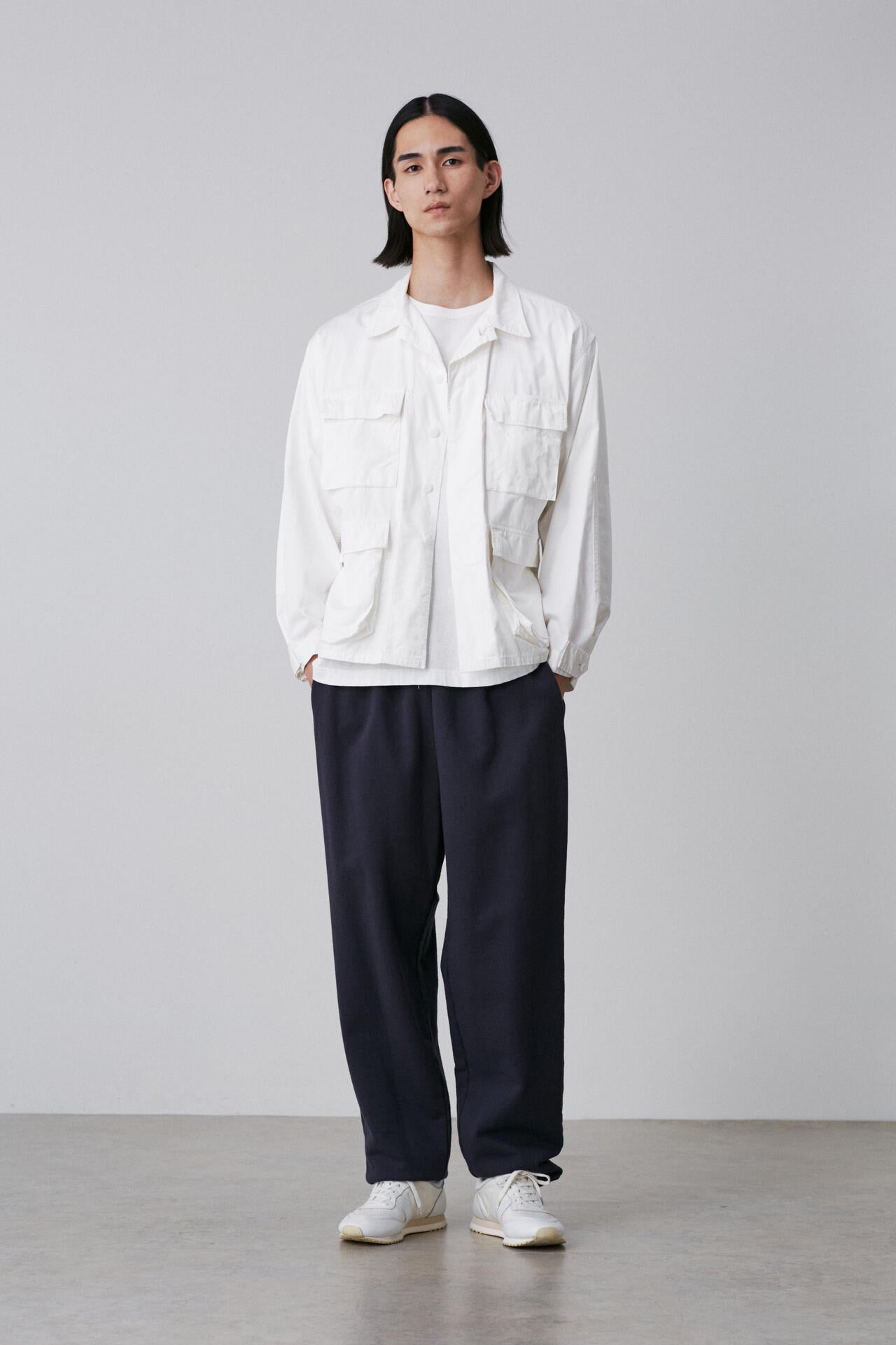 Y / ORGANIC COTTON HIGH DENSITY SATIN BLOUSON