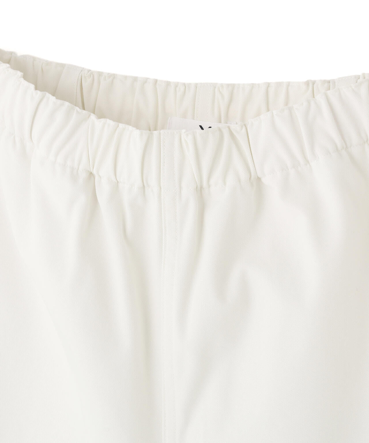 Y / ORGANIC COTTON / RECYCLE POLYESTER TWILL TAPERED EASY TROUSERS