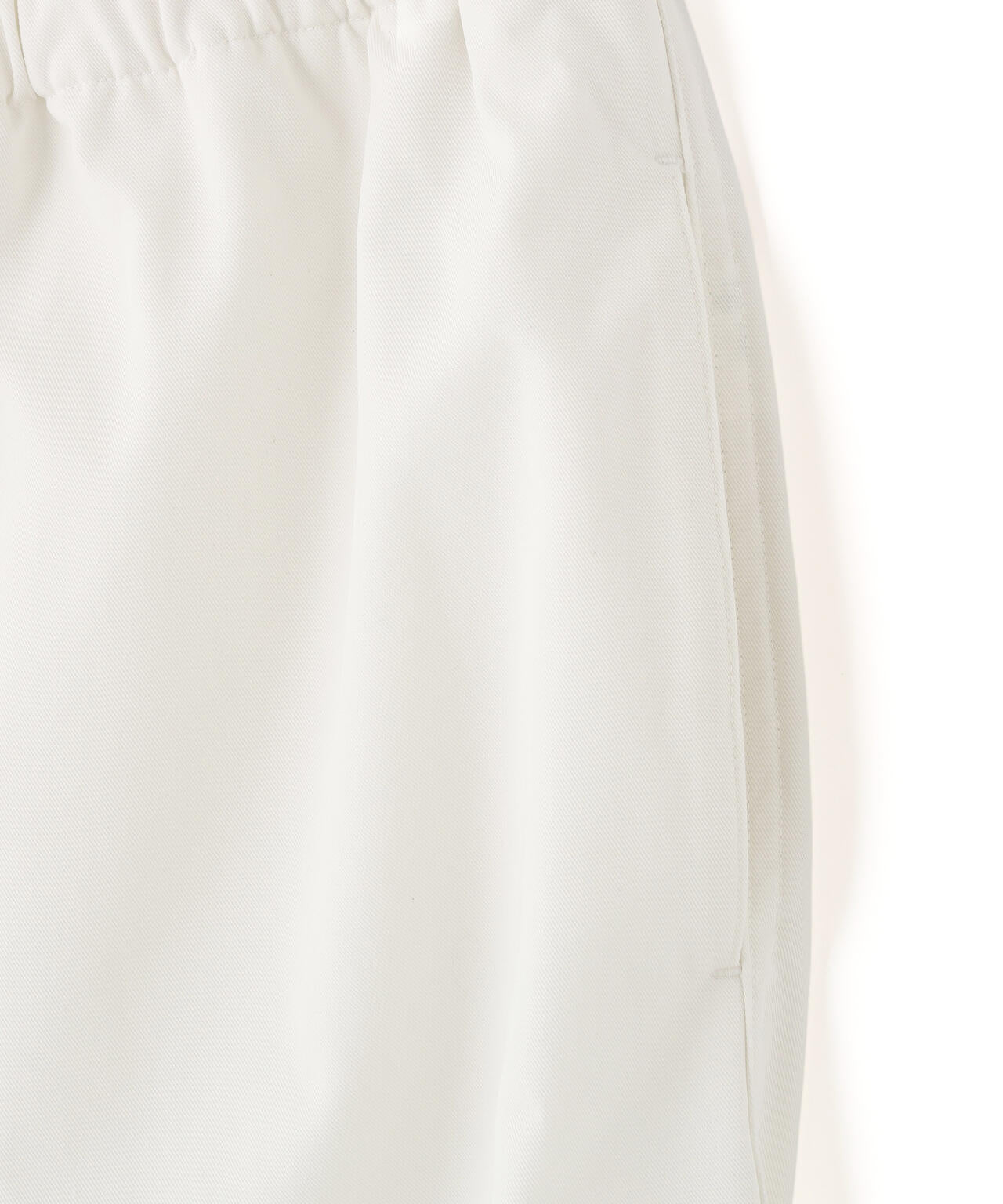 Y / ORGANIC COTTON / RECYCLE POLYESTER TWILL TAPERED EASY TROUSERS