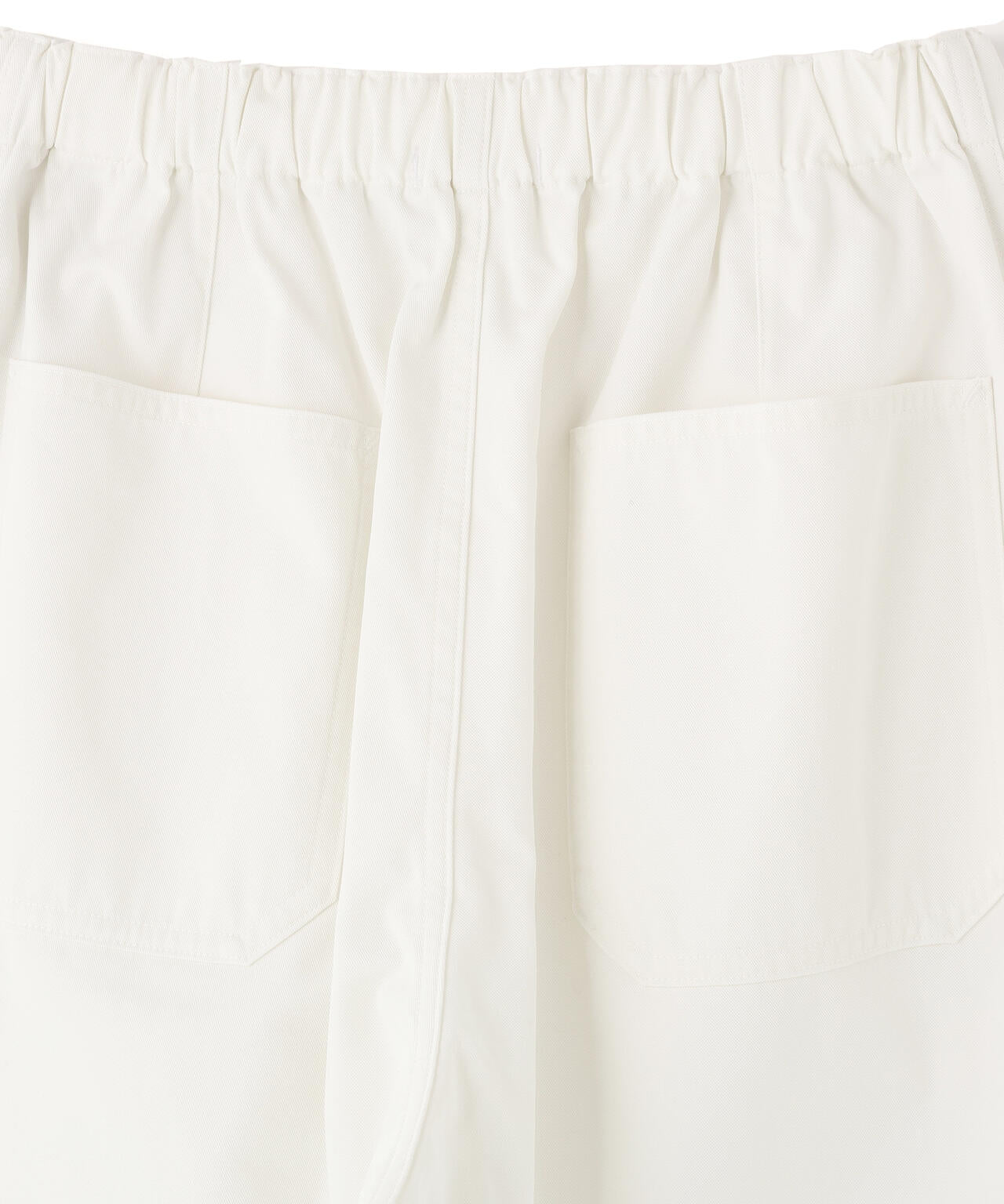 Y / ORGANIC COTTON / RECYCLE POLYESTER TWILL TAPERED EASY TROUSERS