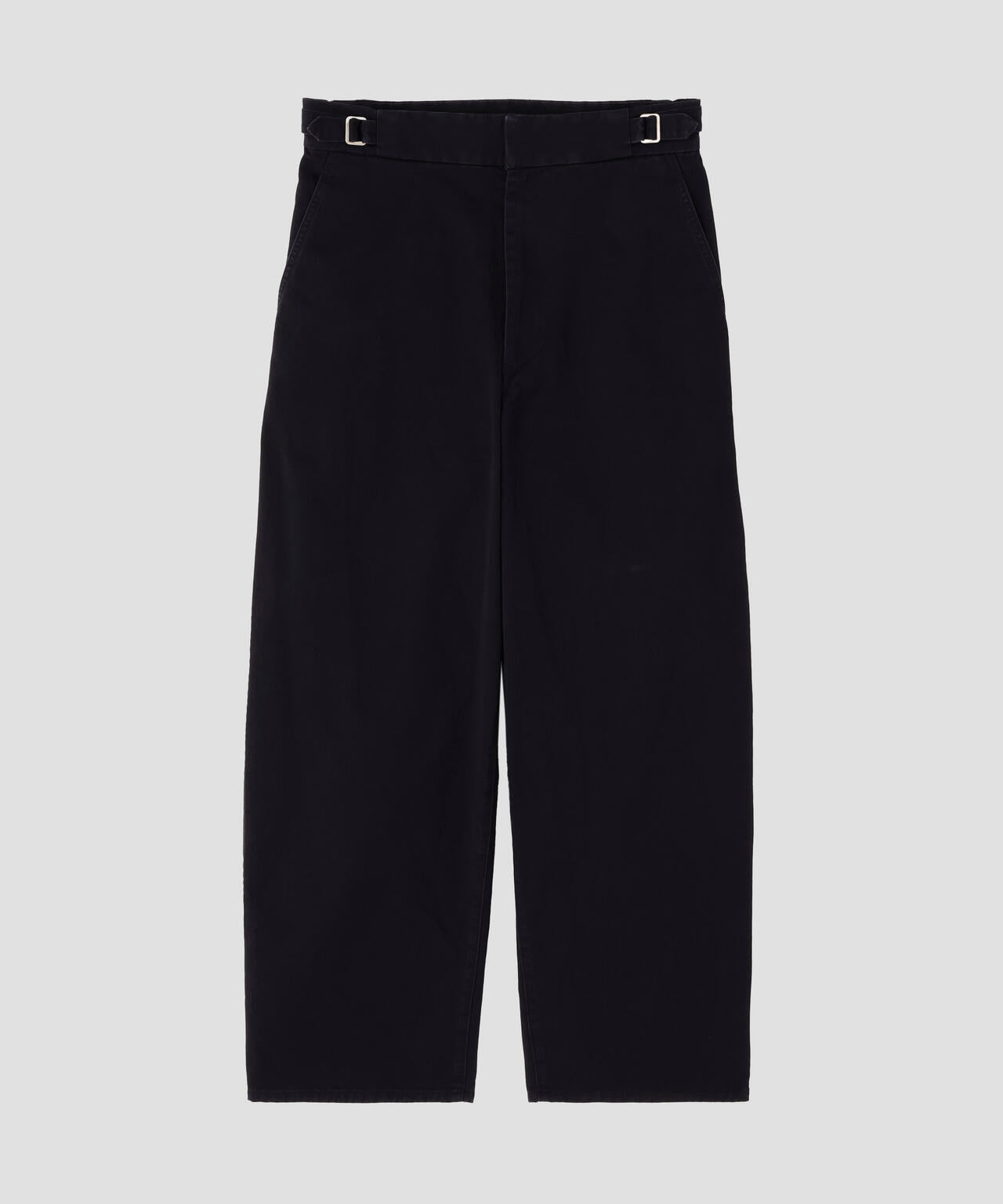 Y / ORGANIC COTTON CHINO ADJUSTER TROUSERS