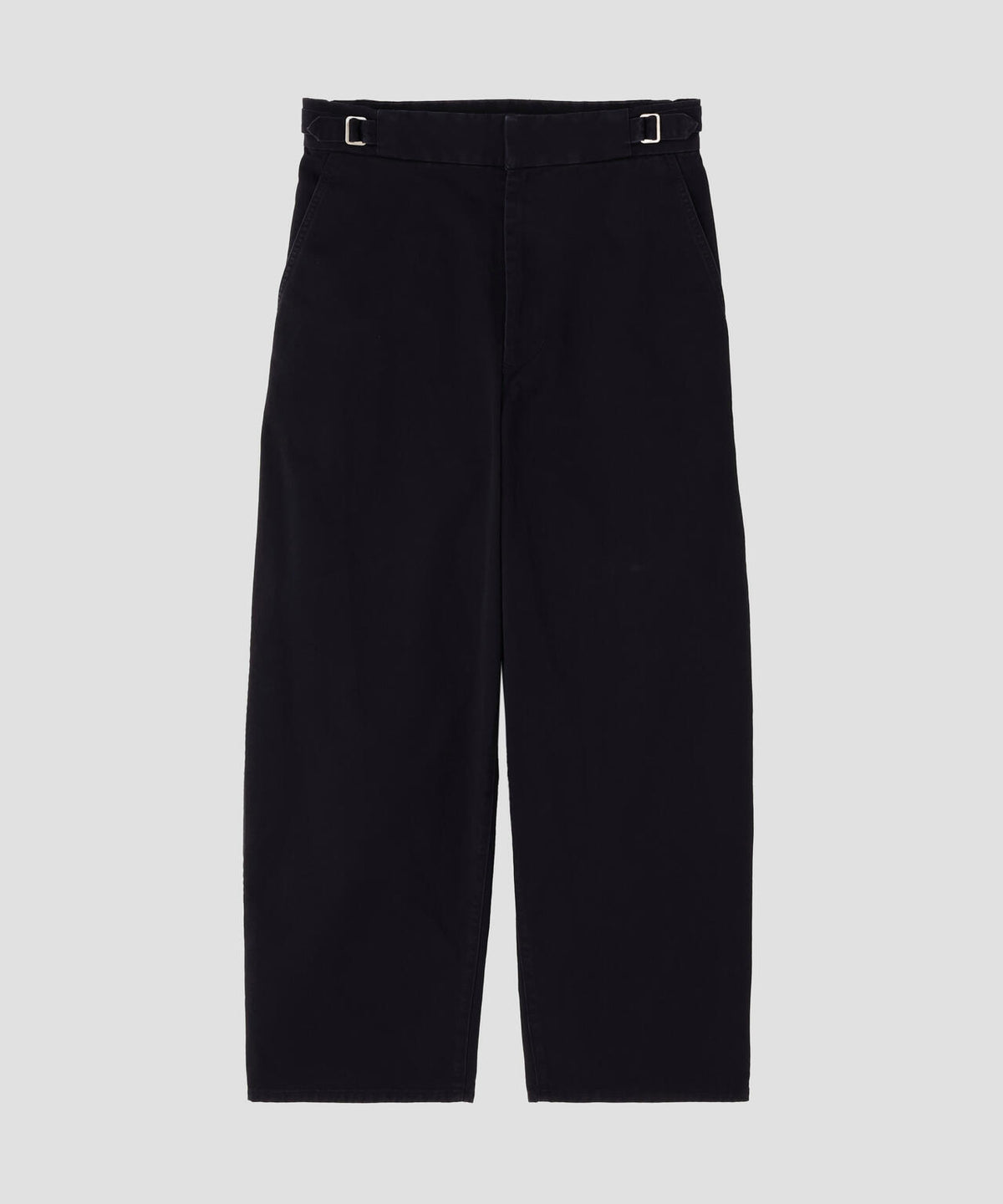 Y / ORGANIC COTTON CHINO ADJUSTER TROUSERS