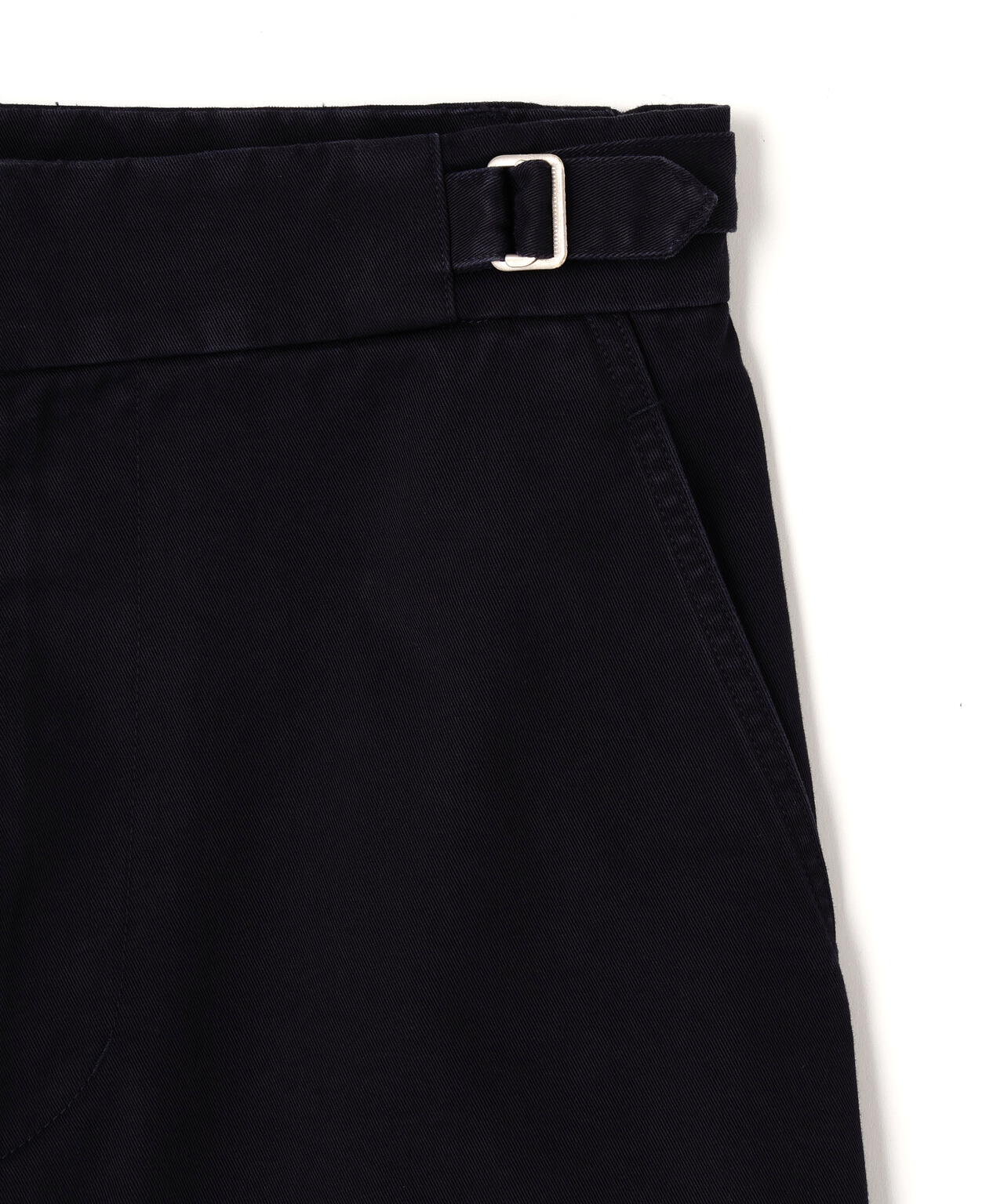 Y / ORGANIC COTTON CHINO ADJUSTER TROUSERS