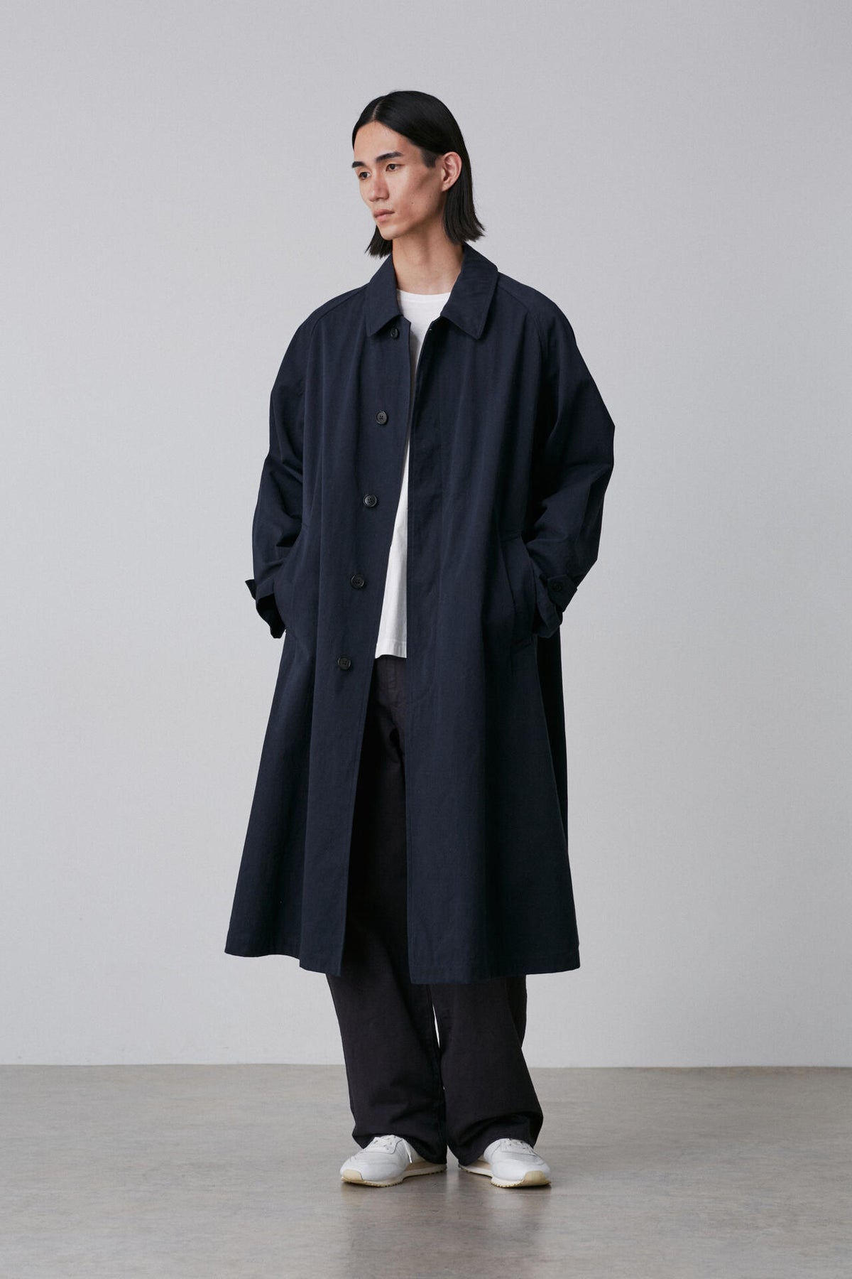 Y / ORGANIC COTTON CHINO ADJUSTER TROUSERS