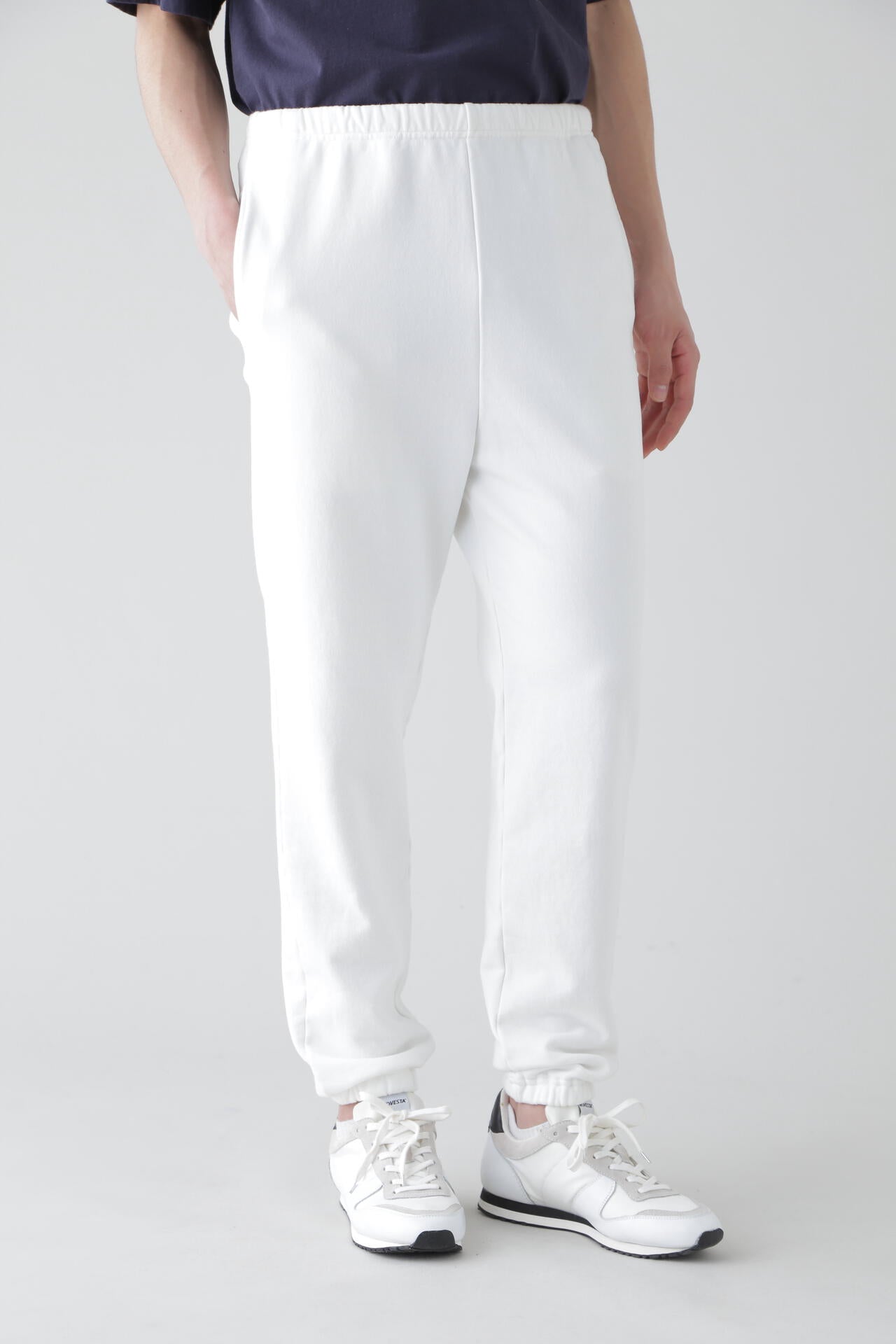 Y / ORGANIC COTTON BLEND HEAVY WEIGHT FLEECE TROUSERS