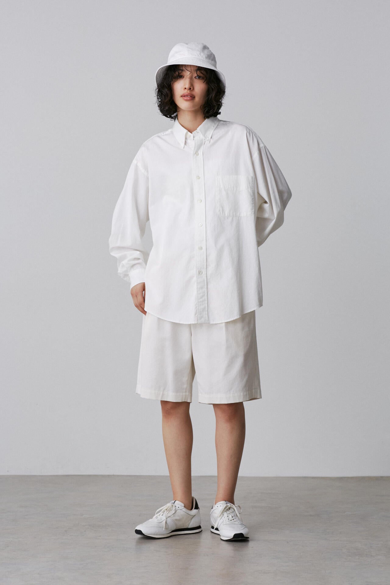 Y / ORGANIC COTTON TENCEL CHINO SHORTS