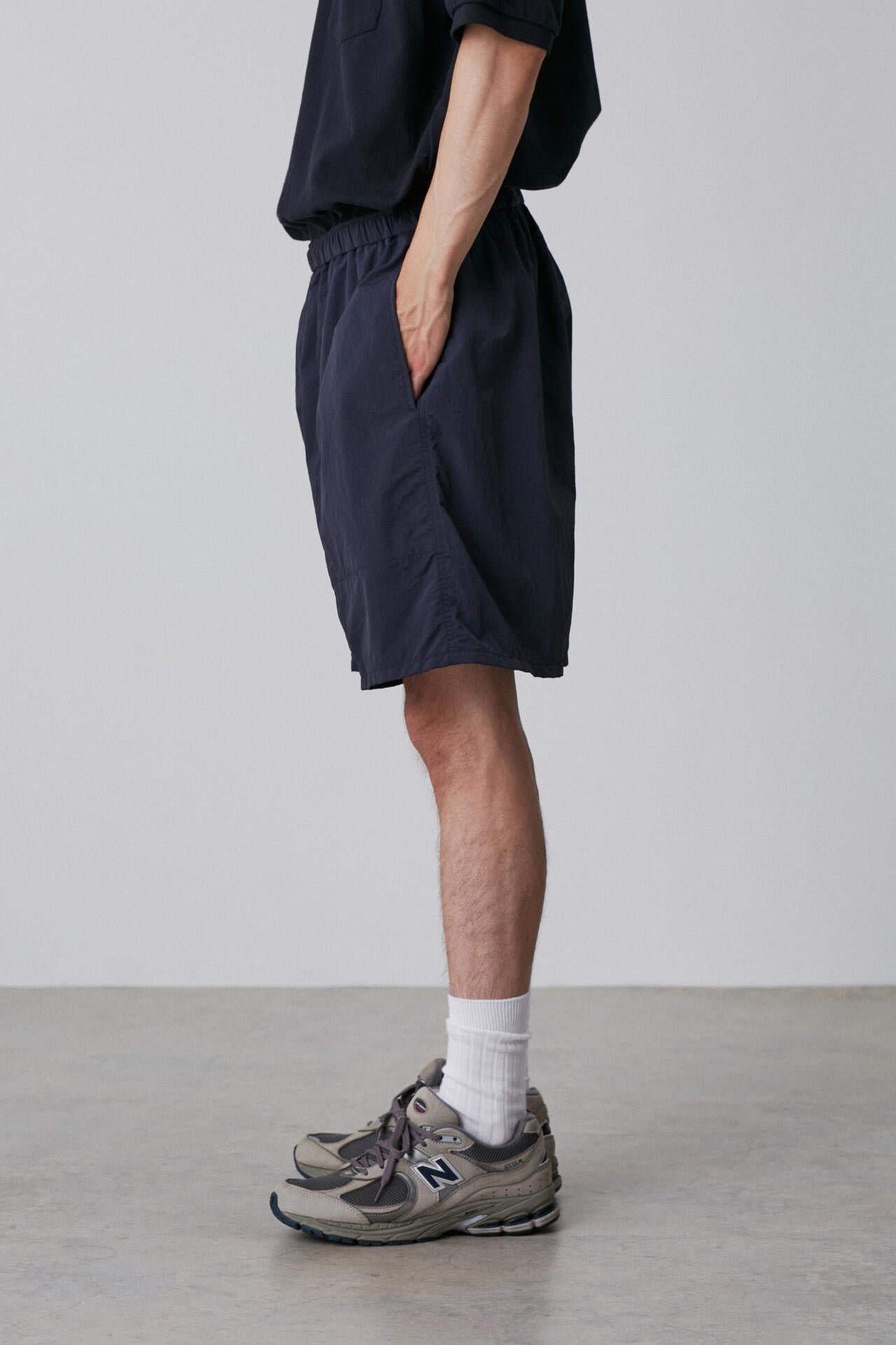Y / RECYCLE NYLON MIX TAFFETA SHORTS