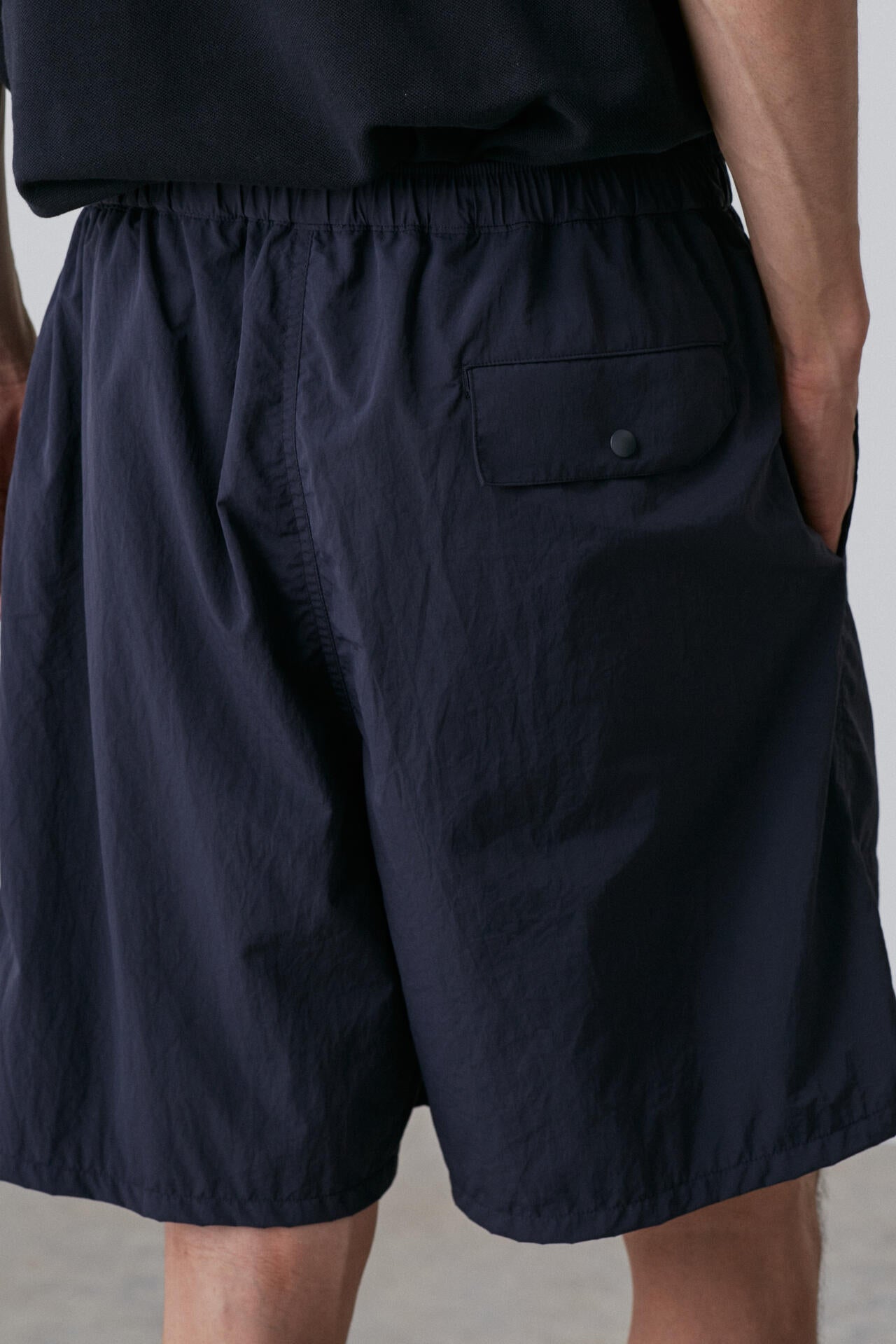 Y / RECYCLE NYLON MIX TAFFETA SHORTS