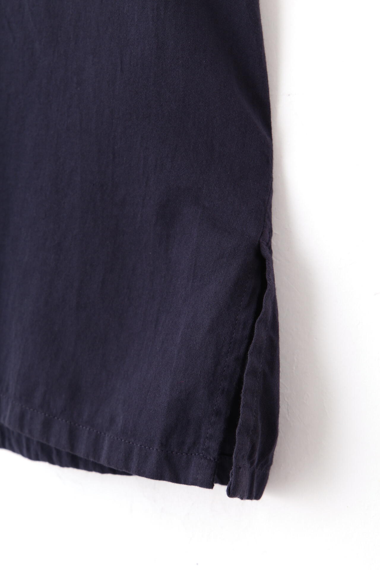 Y / ORGANIC COTTON WASHER SATIN OPEN COLLAR SHIRT