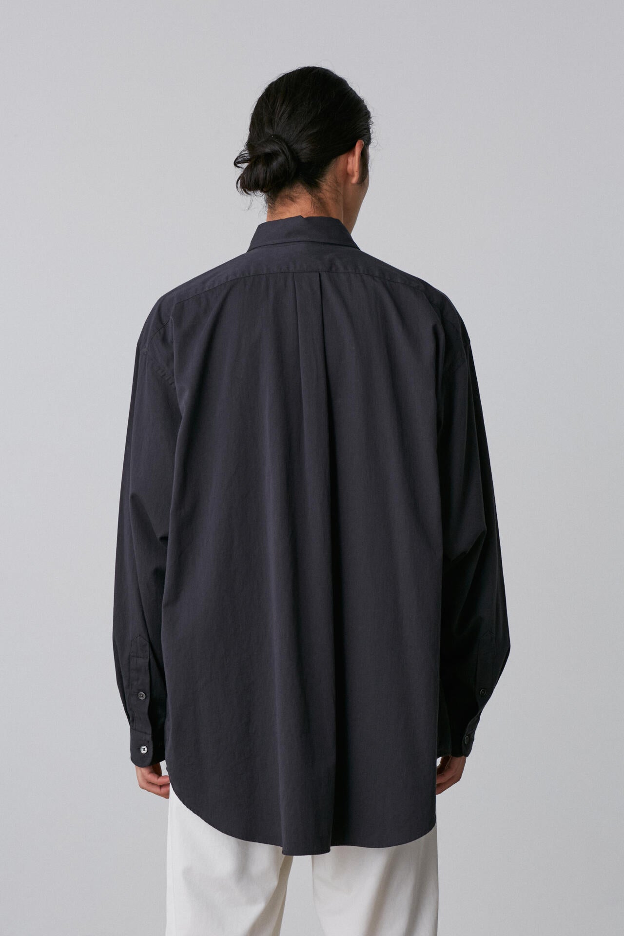 Y / ORGANIC COTTON WASHER SATIN SHIRT