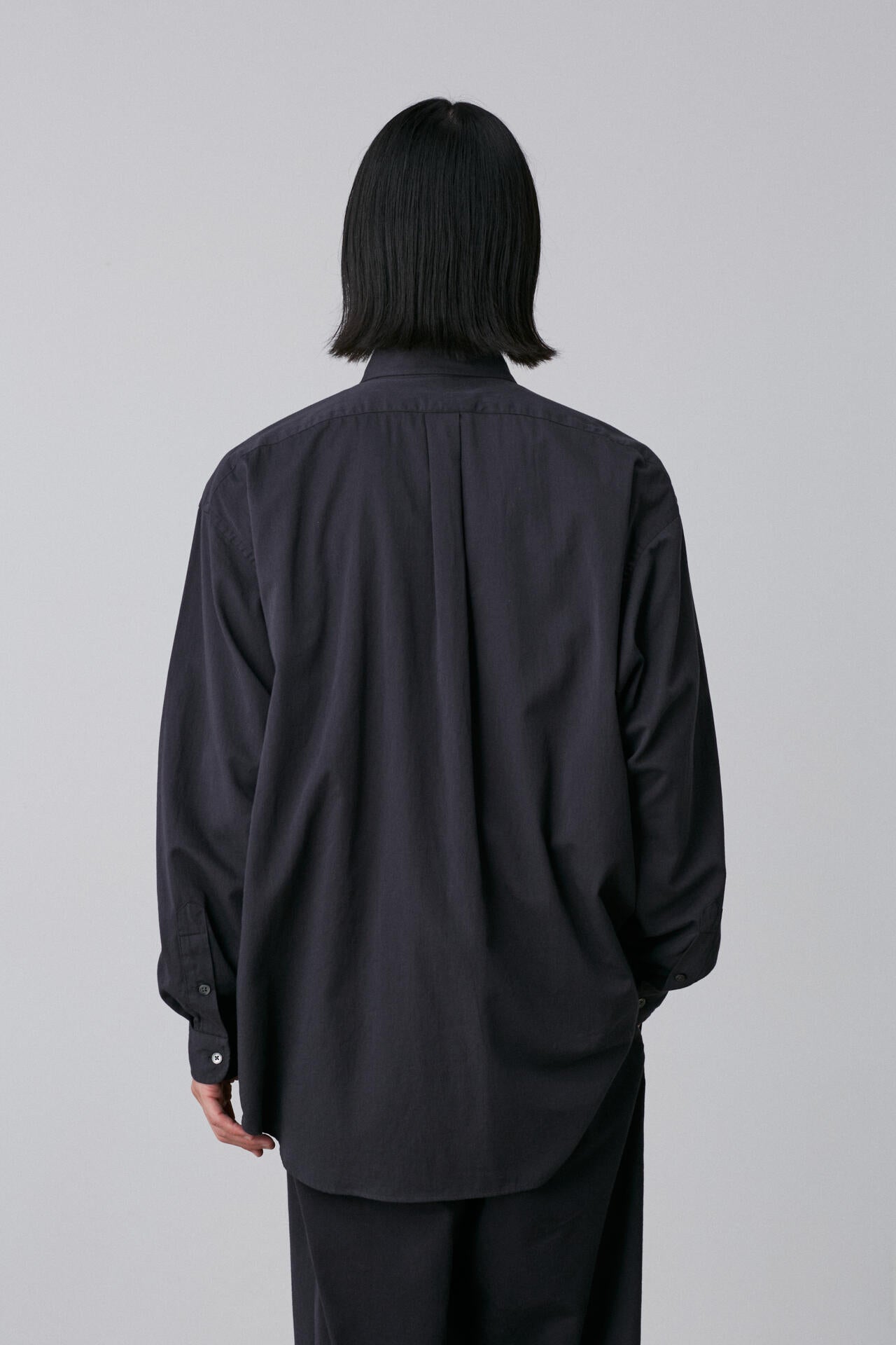 Y / ORGANIC COTTON WASHER SATIN SHIRT
