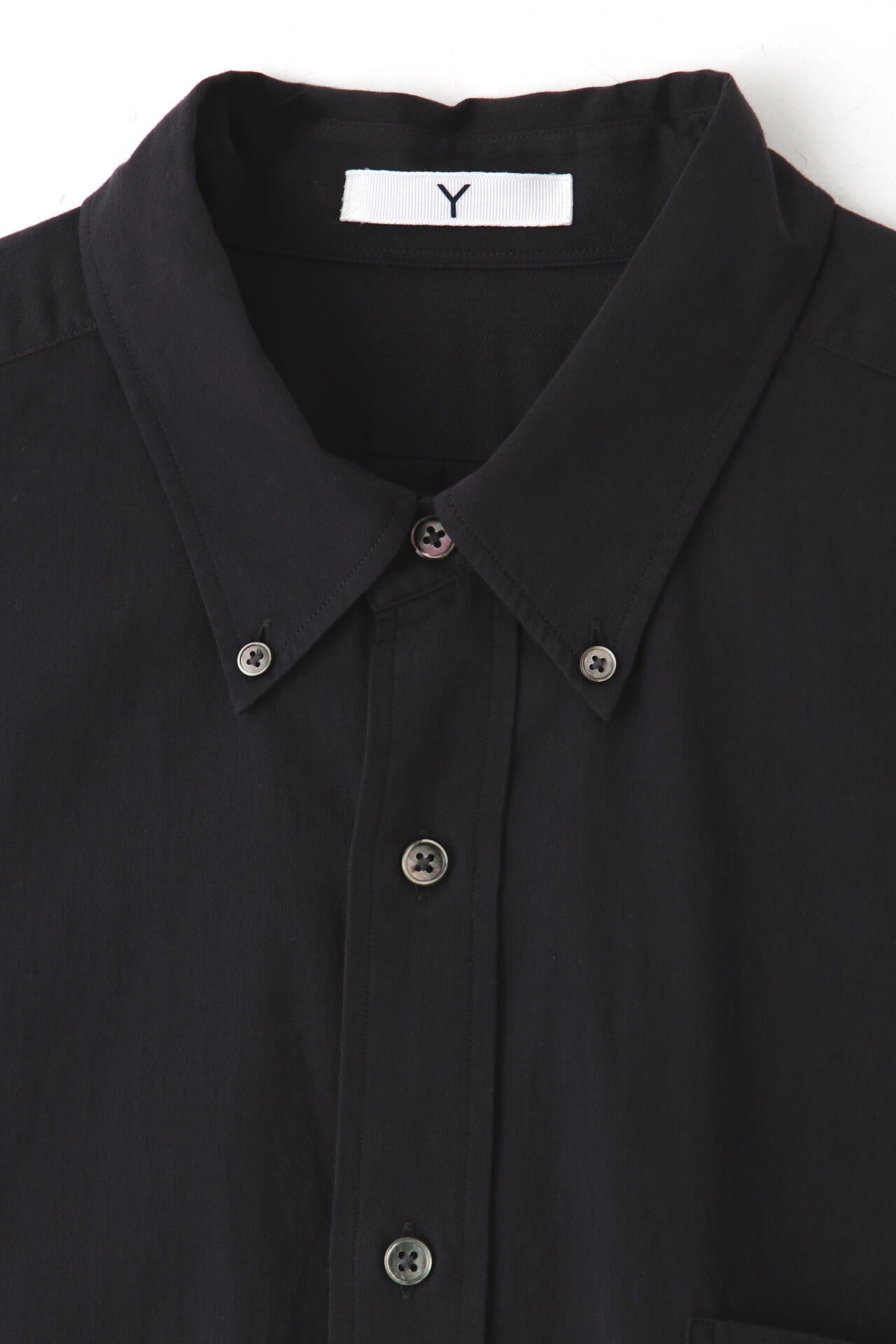 Y / ORGANIC COTTON WASHER SATIN SHIRT