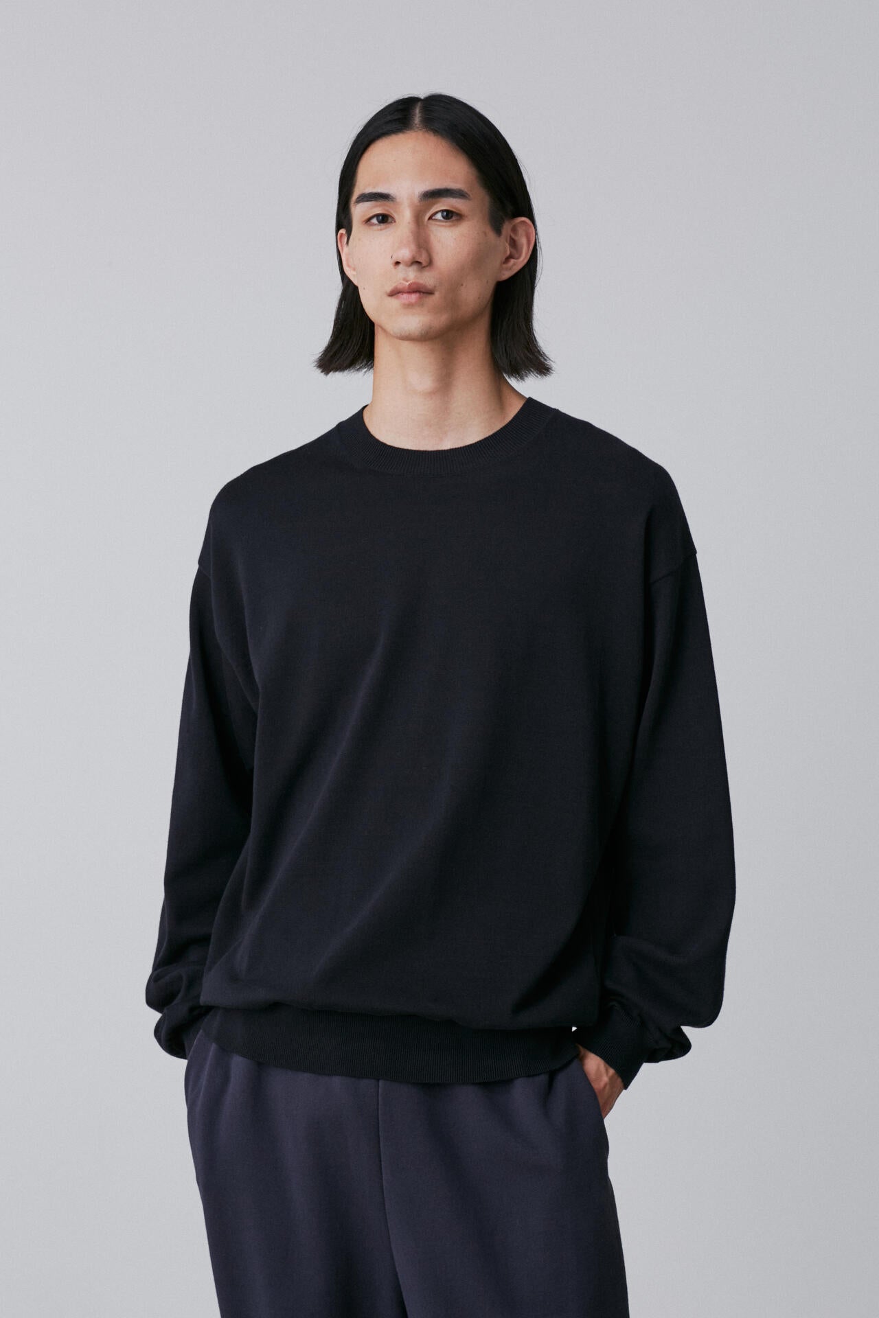 Y / ORGANIC COTTON KNIT PULL OVER