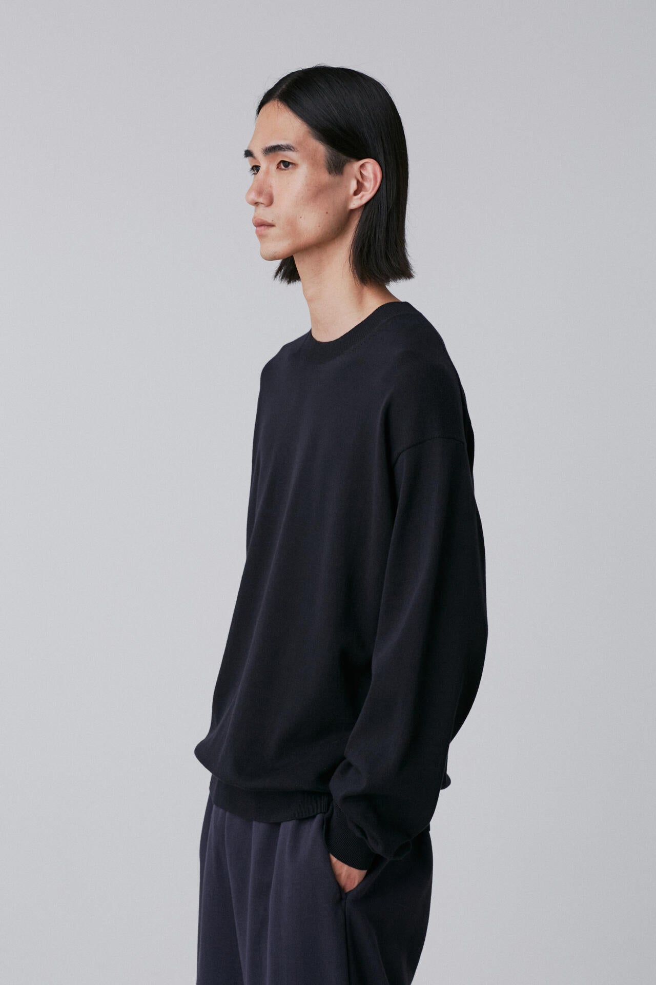 Y / ORGANIC COTTON KNIT PULL OVER
