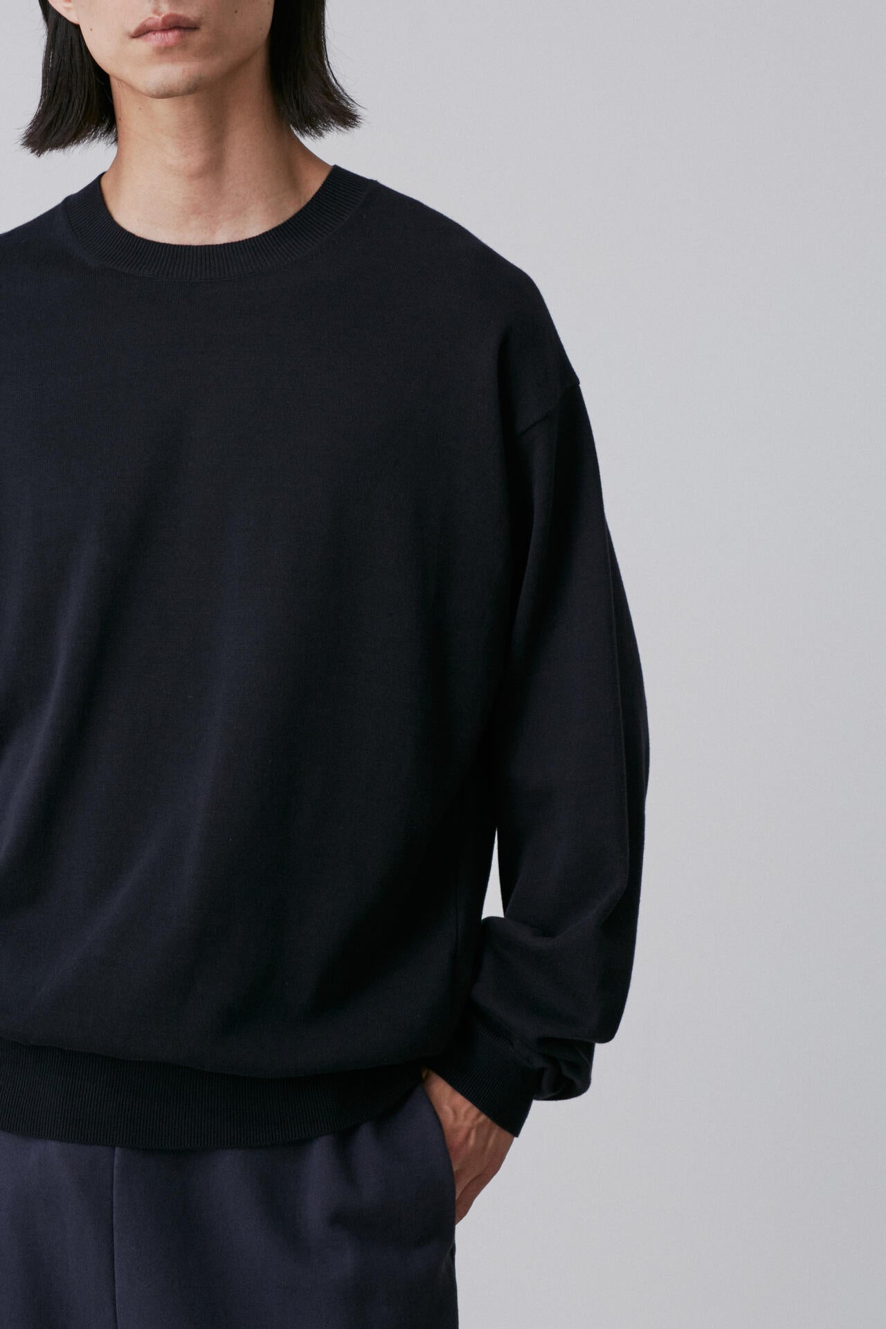 Y / ORGANIC COTTON KNIT PULL OVER