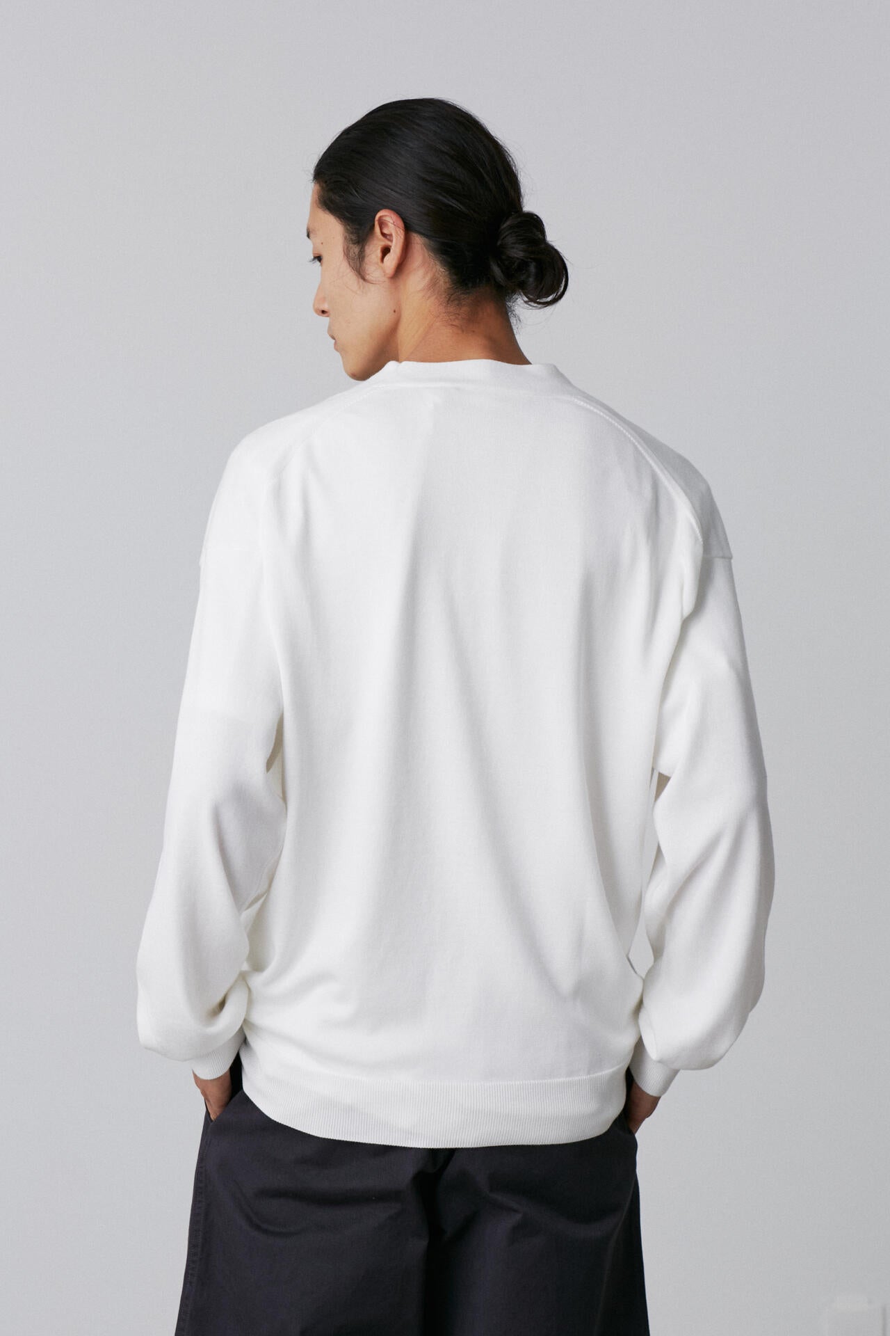 Y / ORGANIC COTTON KNIT CARDIGAN