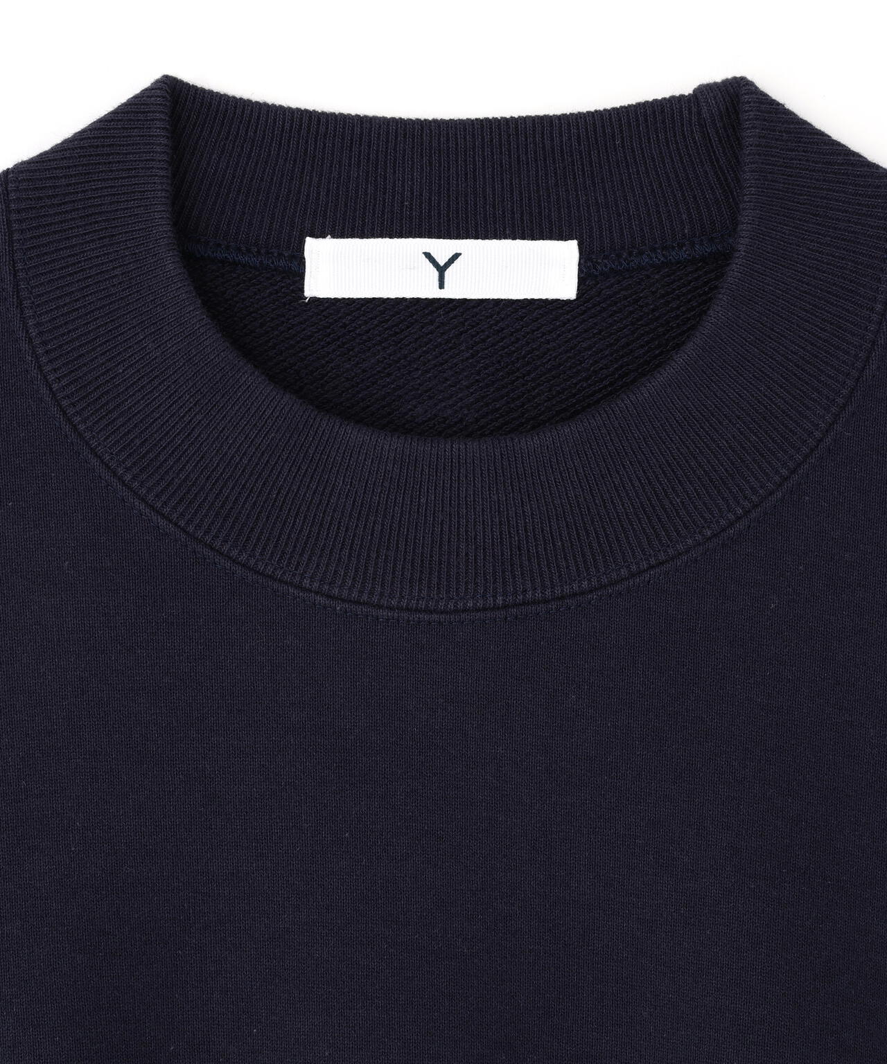 Y / ORGANIC COTTON BLEND HEAVY WEIGHT FLEECE CREW NECK