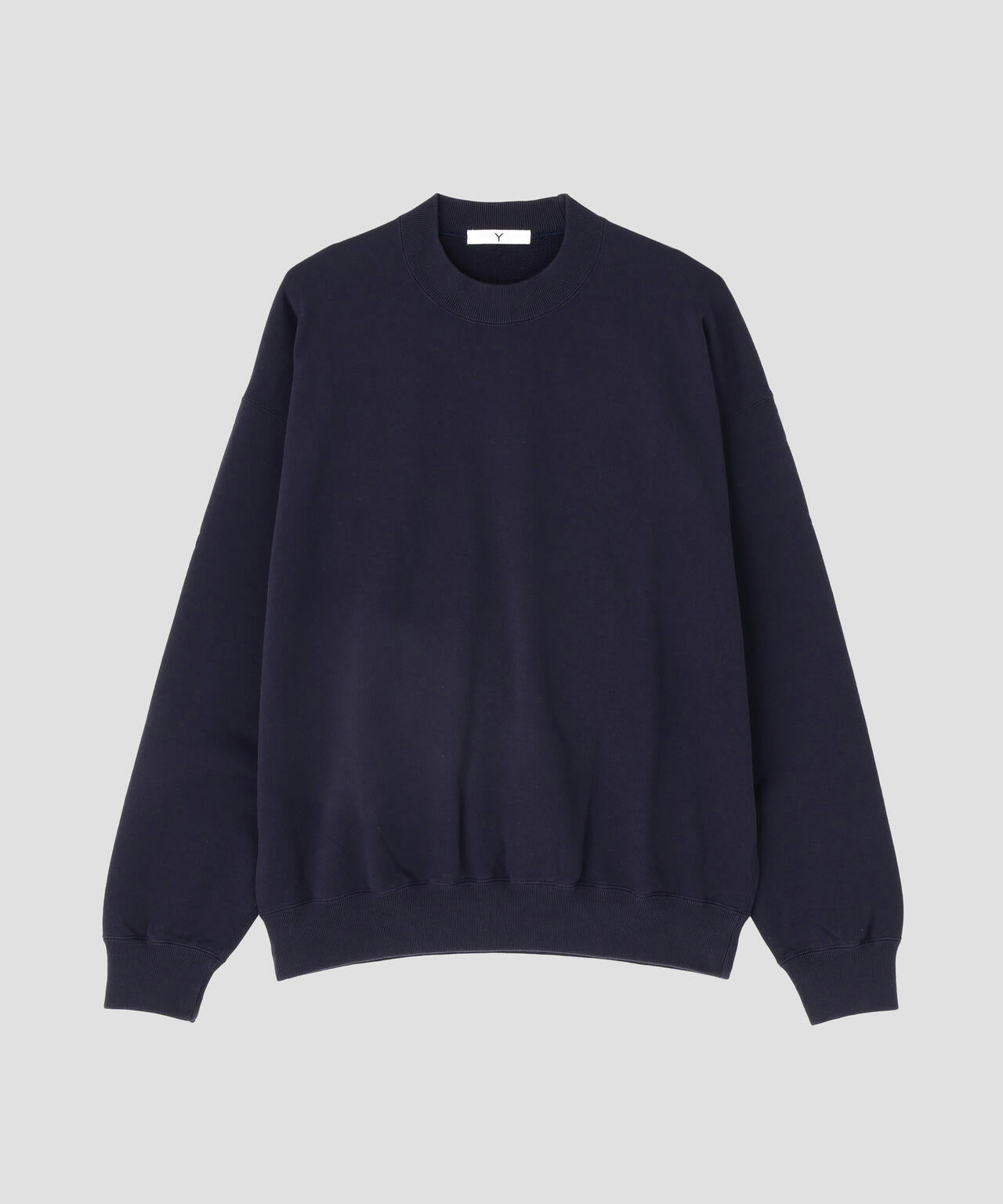 Y / ORGANIC COTTON BLEND HEAVY WEIGHT FLEECE CREW NECK