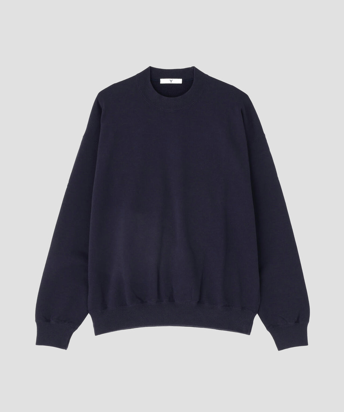 Y / ORGANIC COTTON BLEND HEAVY WEIGHT FLEECE CREW NECK