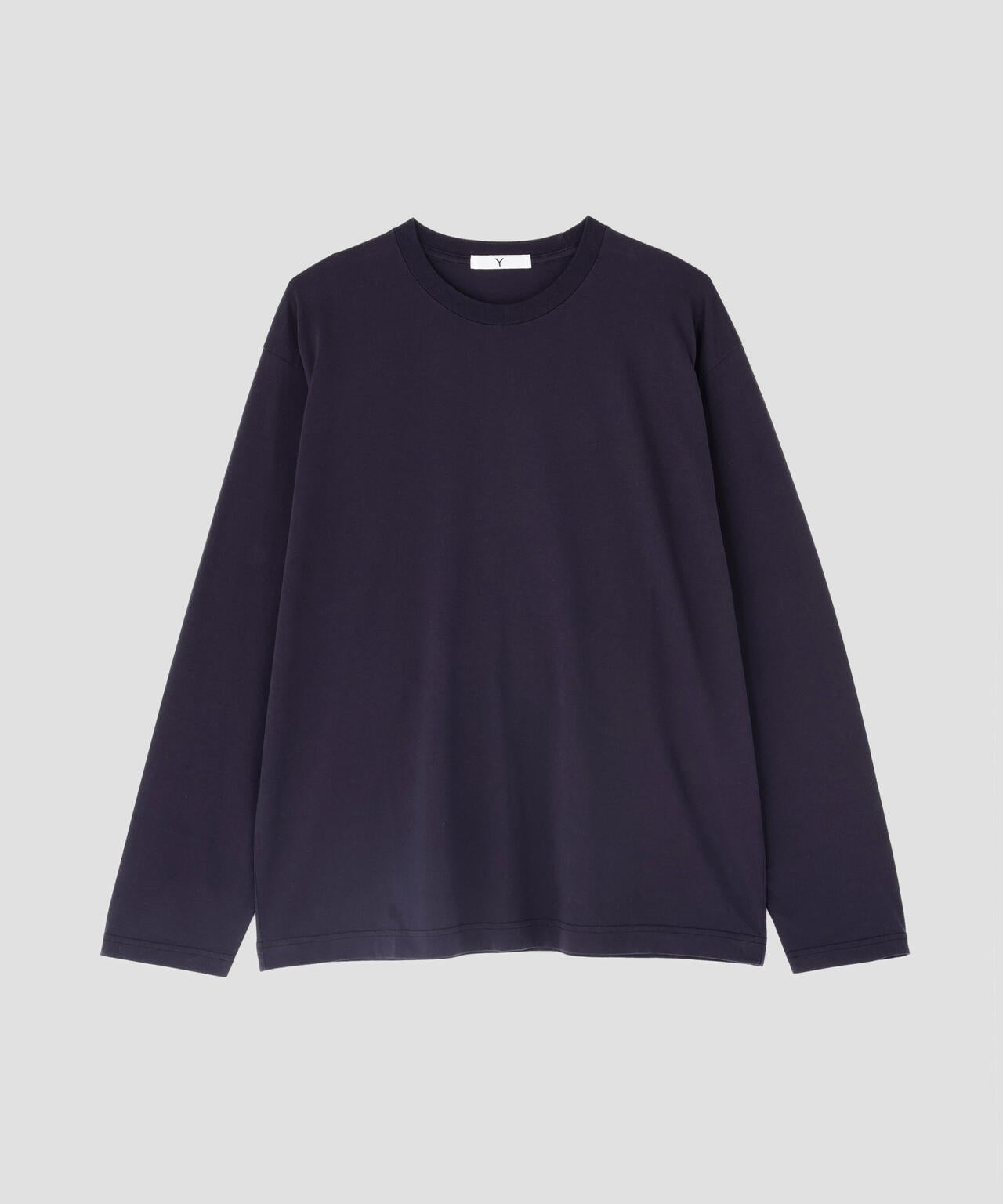 Y / ORGANIC COTTON JERSEY LONG SLEEVE T‐SHIRT