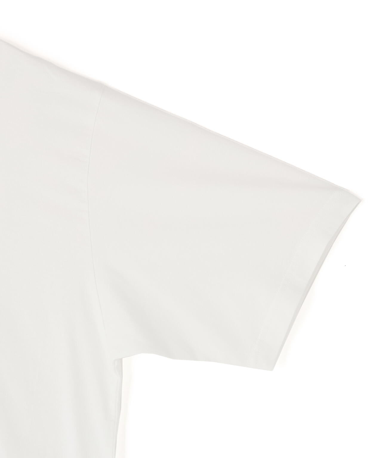 Y / ORGANIC COTTON JERSEY MOCK NECK SHORT SLEEVE T-SHIRT