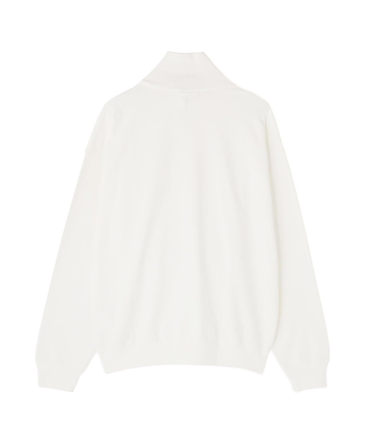 Y / ORGANIC COTTON BLEND HEAVY WEIGHT FLEECE HALF ZIP