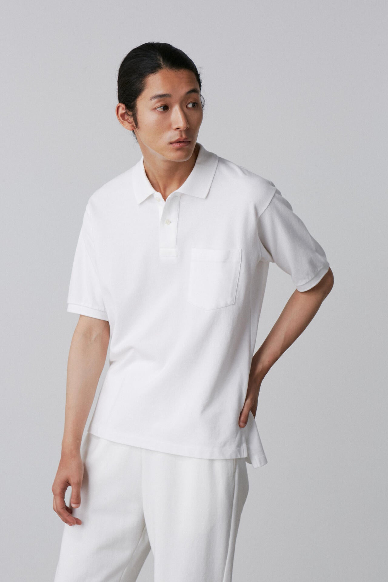 Y / ORGANIC COTTON KANOKO POLO