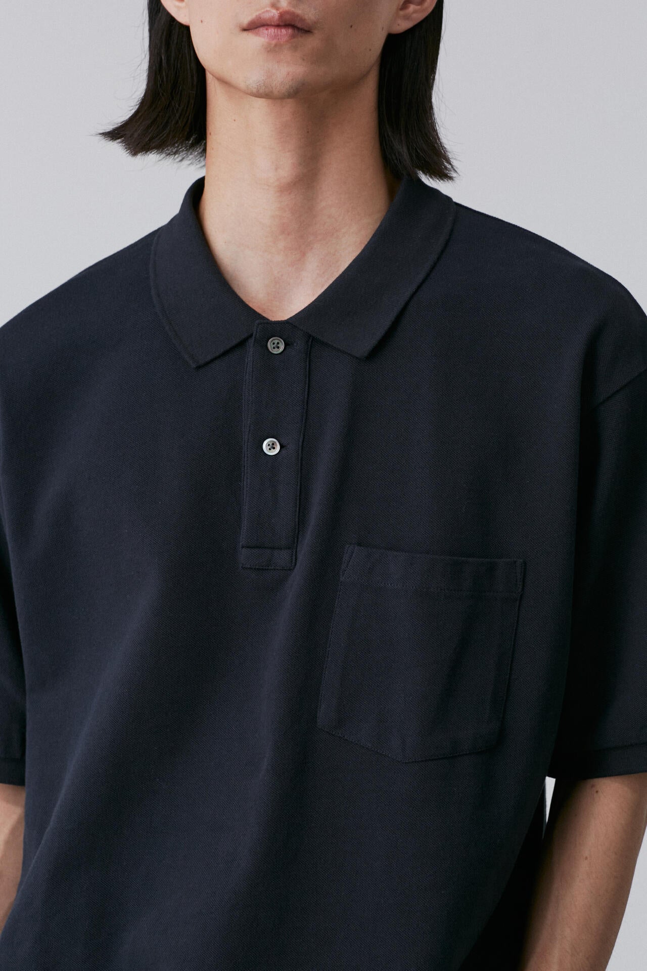 Y / ORGANIC COTTON KANOKO POLO