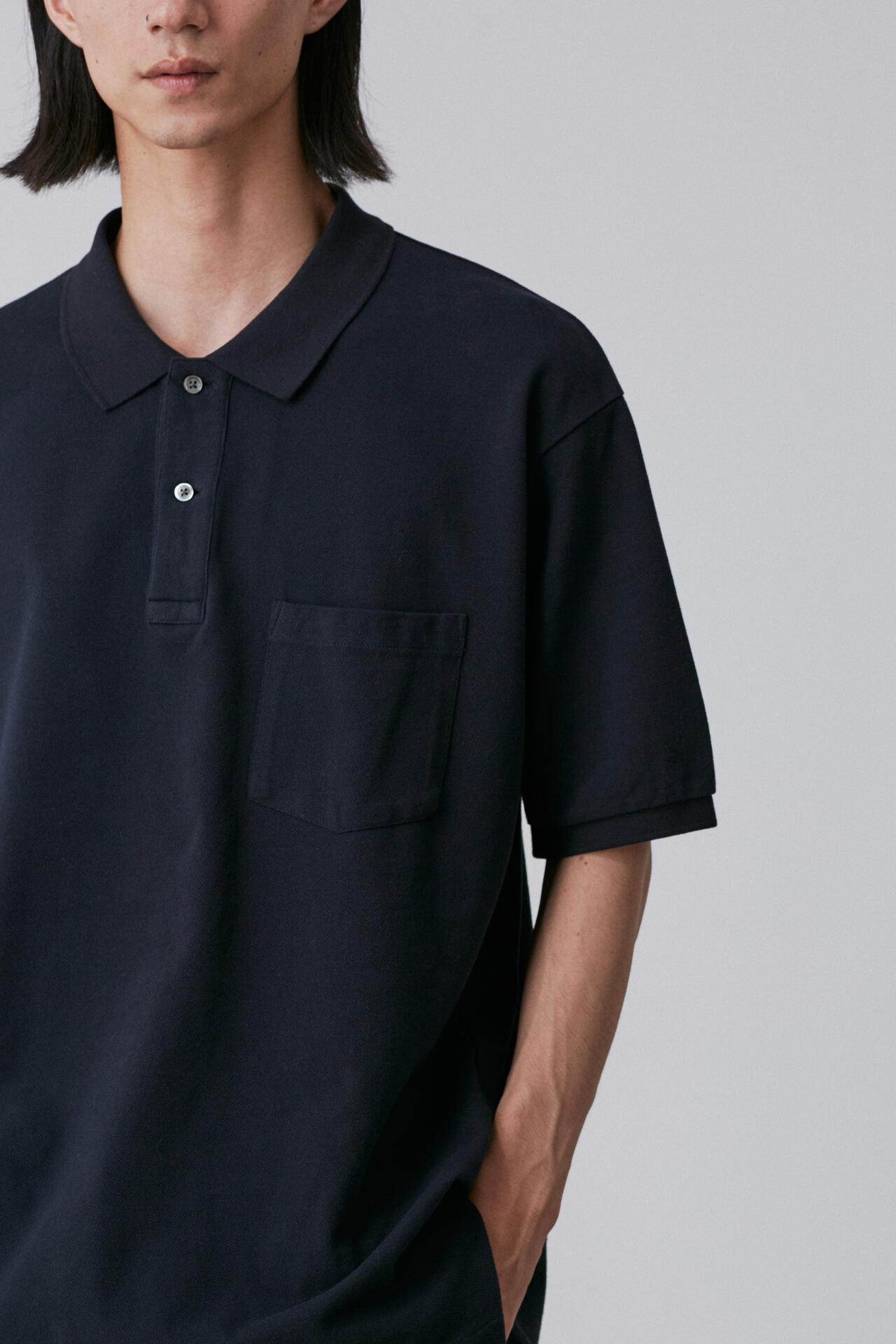 Y / ORGANIC COTTON KANOKO POLO