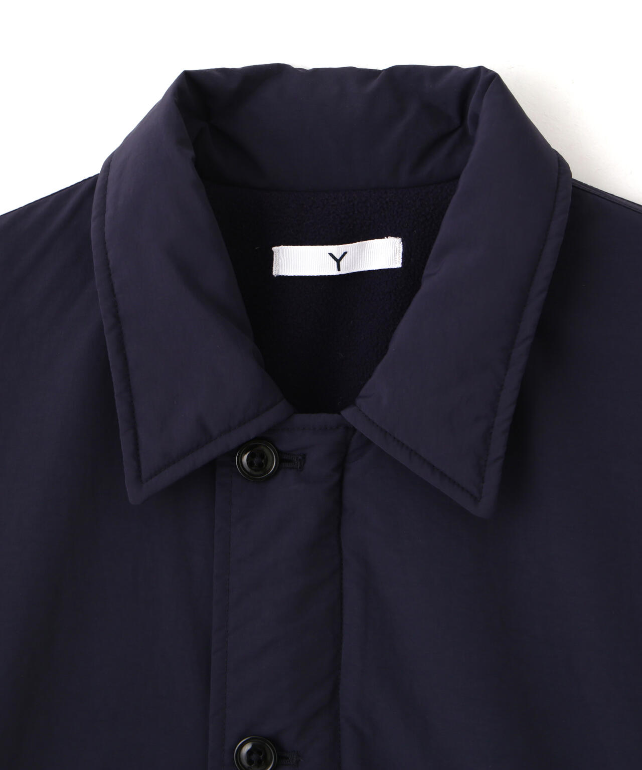 Y / RECYCLE NYLON MIX TAFFETA / RECYCLE POLYESTER FLEECE COAT