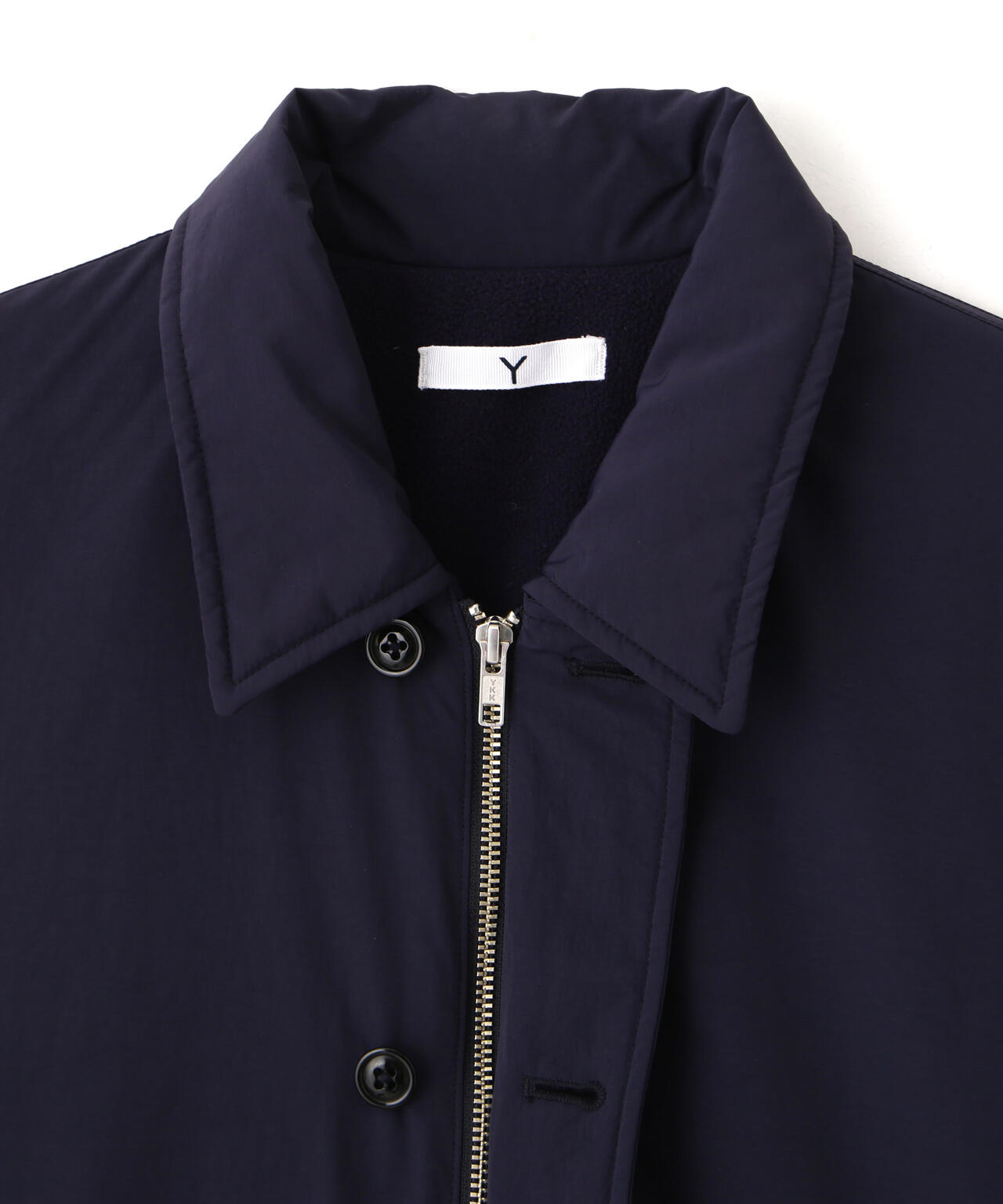 Y / RECYCLE NYLON MIX TAFFETA / RECYCLE POLYESTER FLEECE COAT