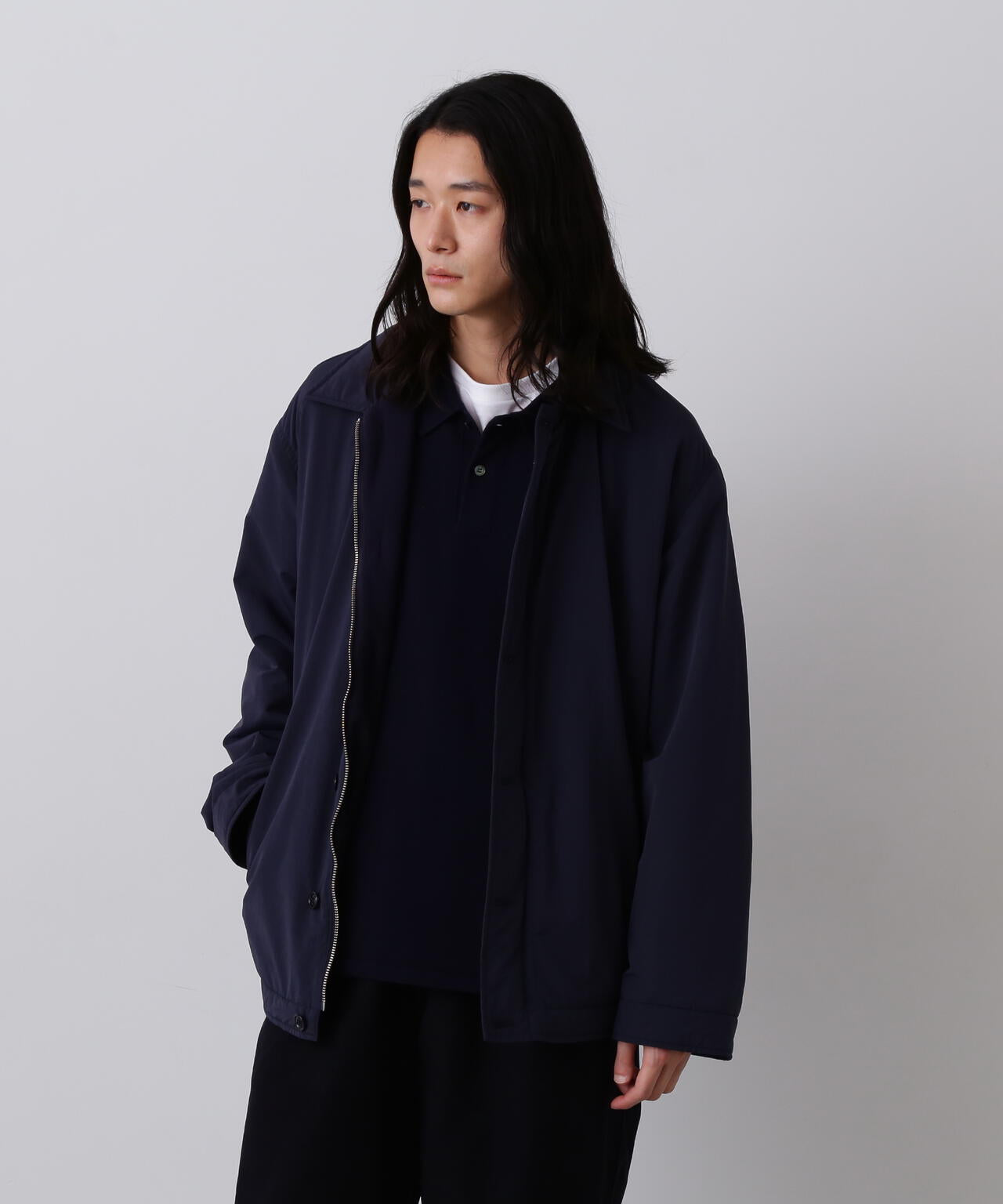 Y / RECYCLE NYLON MIX TAFFETA / RECYCLE POLYESTER FLEECE COAT