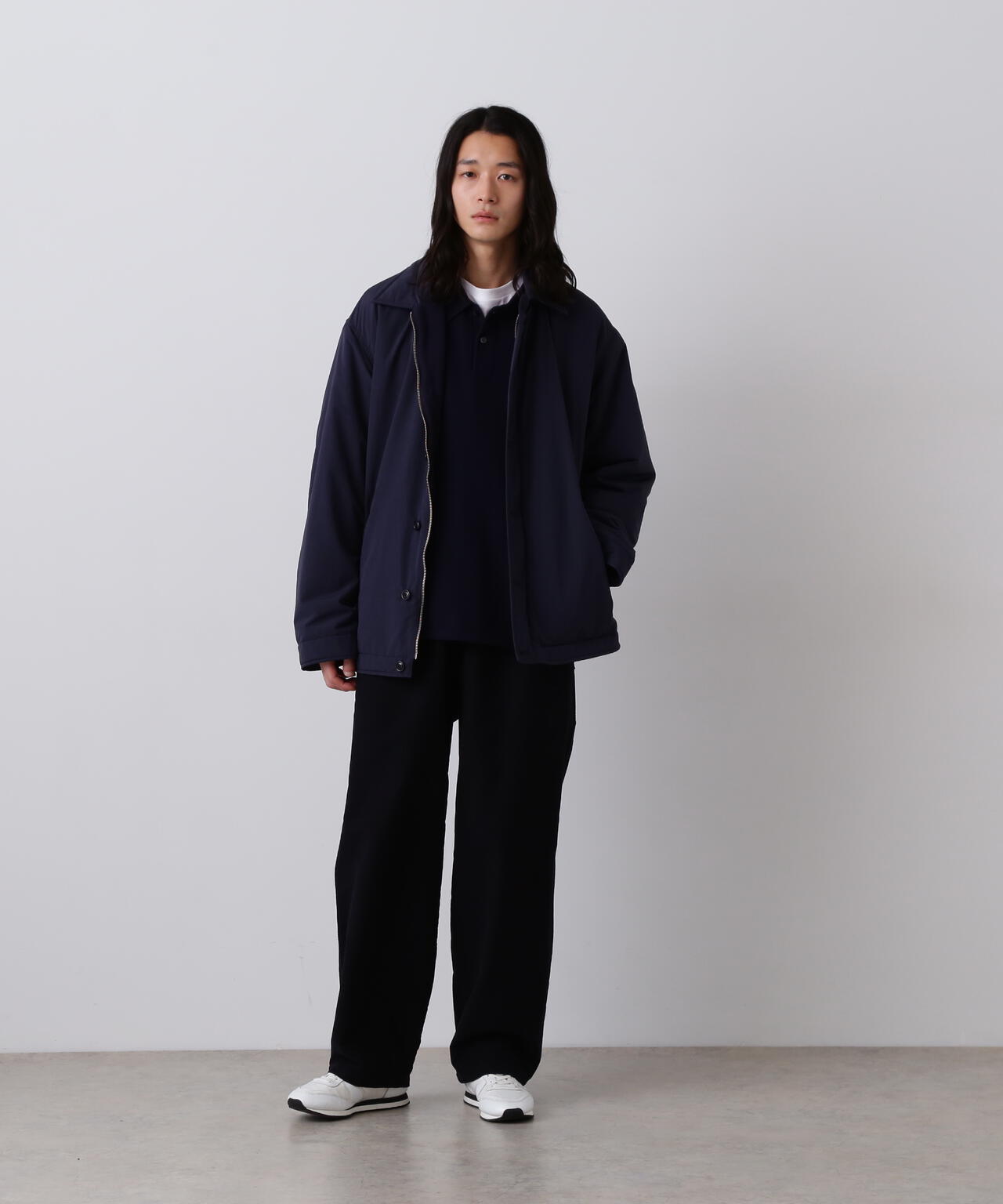 Y / RECYCLE NYLON MIX TAFFETA / RECYCLE POLYESTER FLEECE COAT