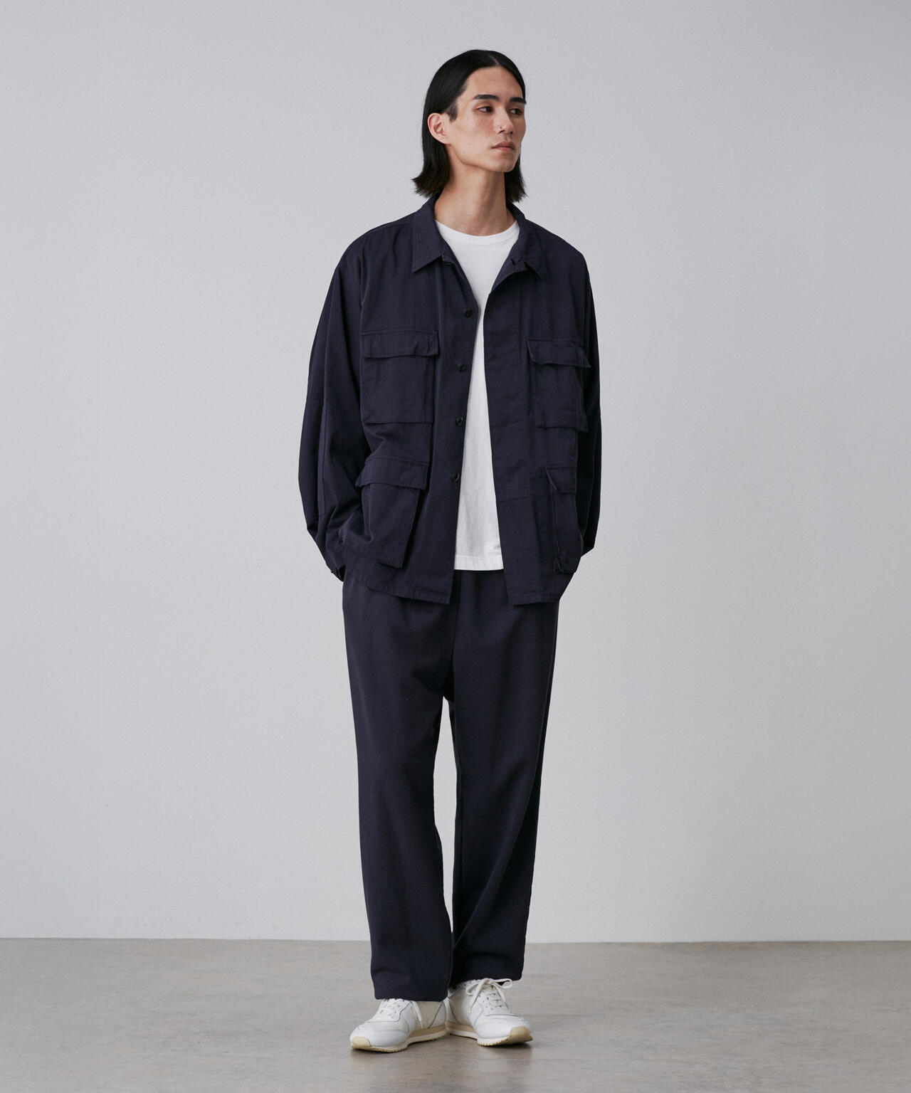 Y / ORGANIC COTTON HIGH DENSITY SATIN BLOUSON