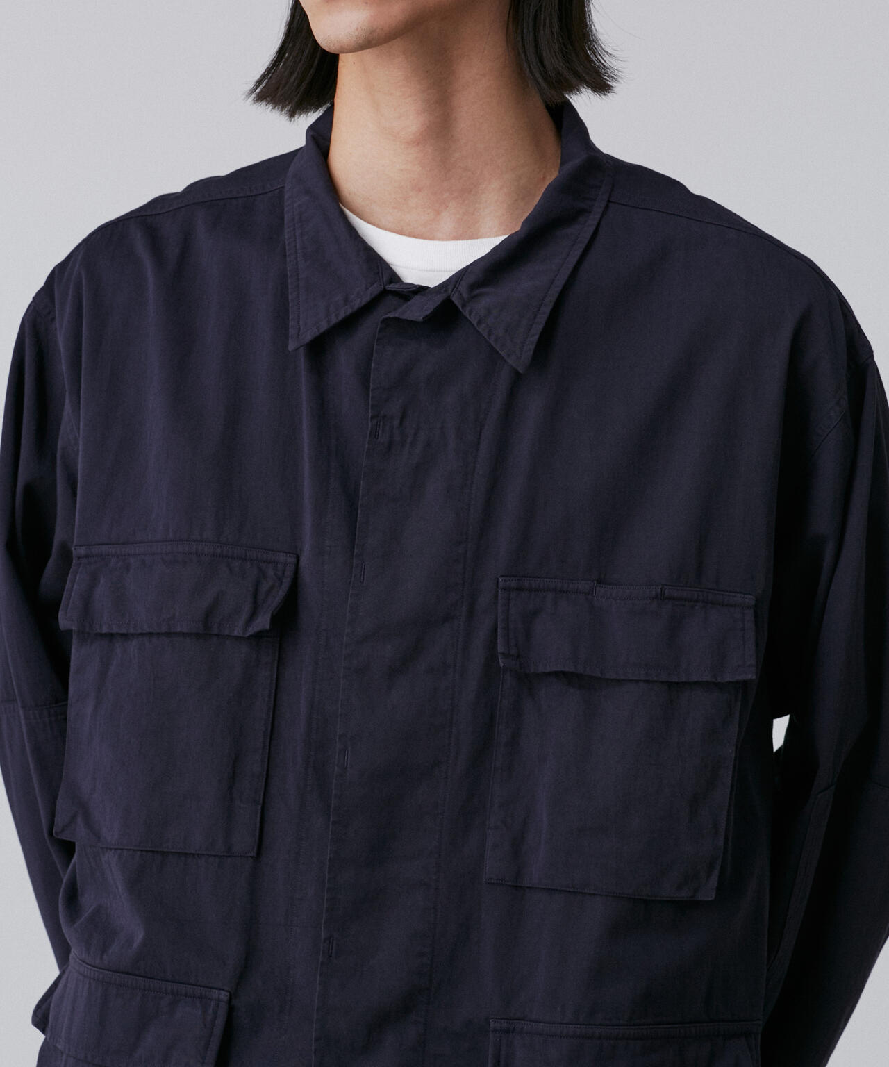 Y / ORGANIC COTTON HIGH DENSITY SATIN BLOUSON