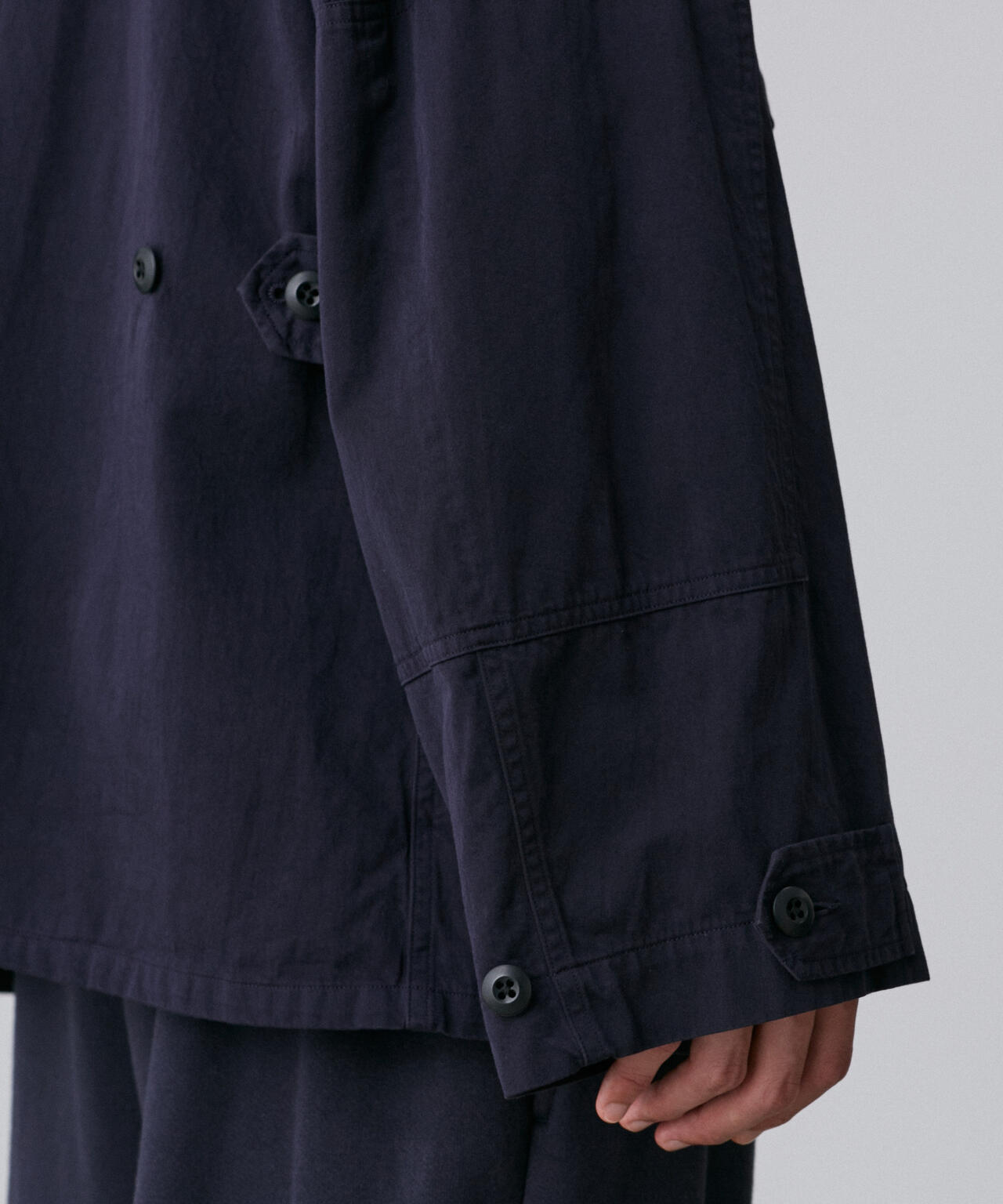 Y / ORGANIC COTTON HIGH DENSITY SATIN BLOUSON