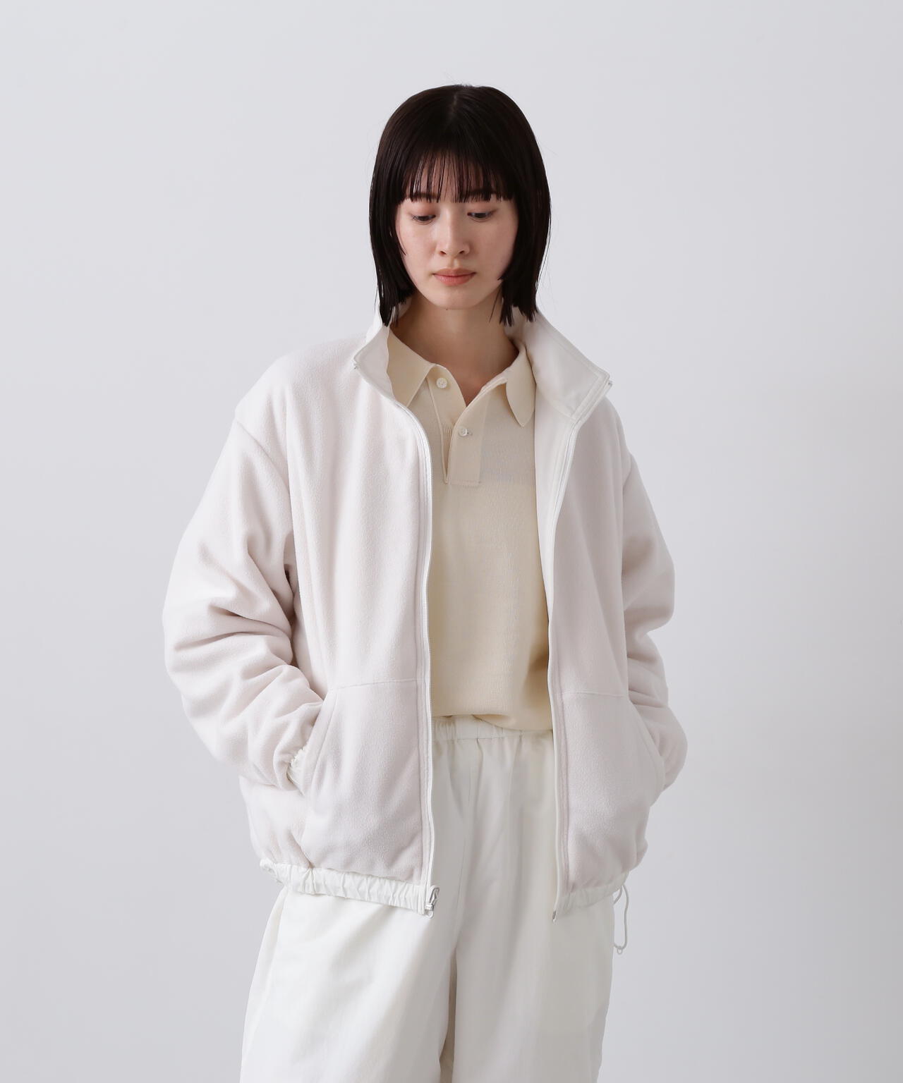 Y / RECYCLE NYLON MIX TAFFETA / RECYCLE POLYESTER FLEECE REVERSIBLE BZ