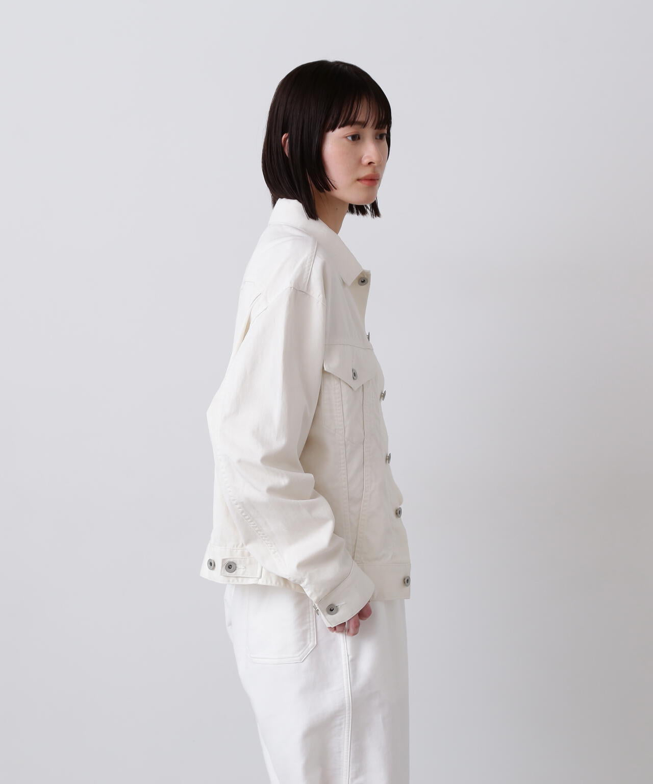 Y / ORGANIC COTTON TENCEL CHINO JACKET